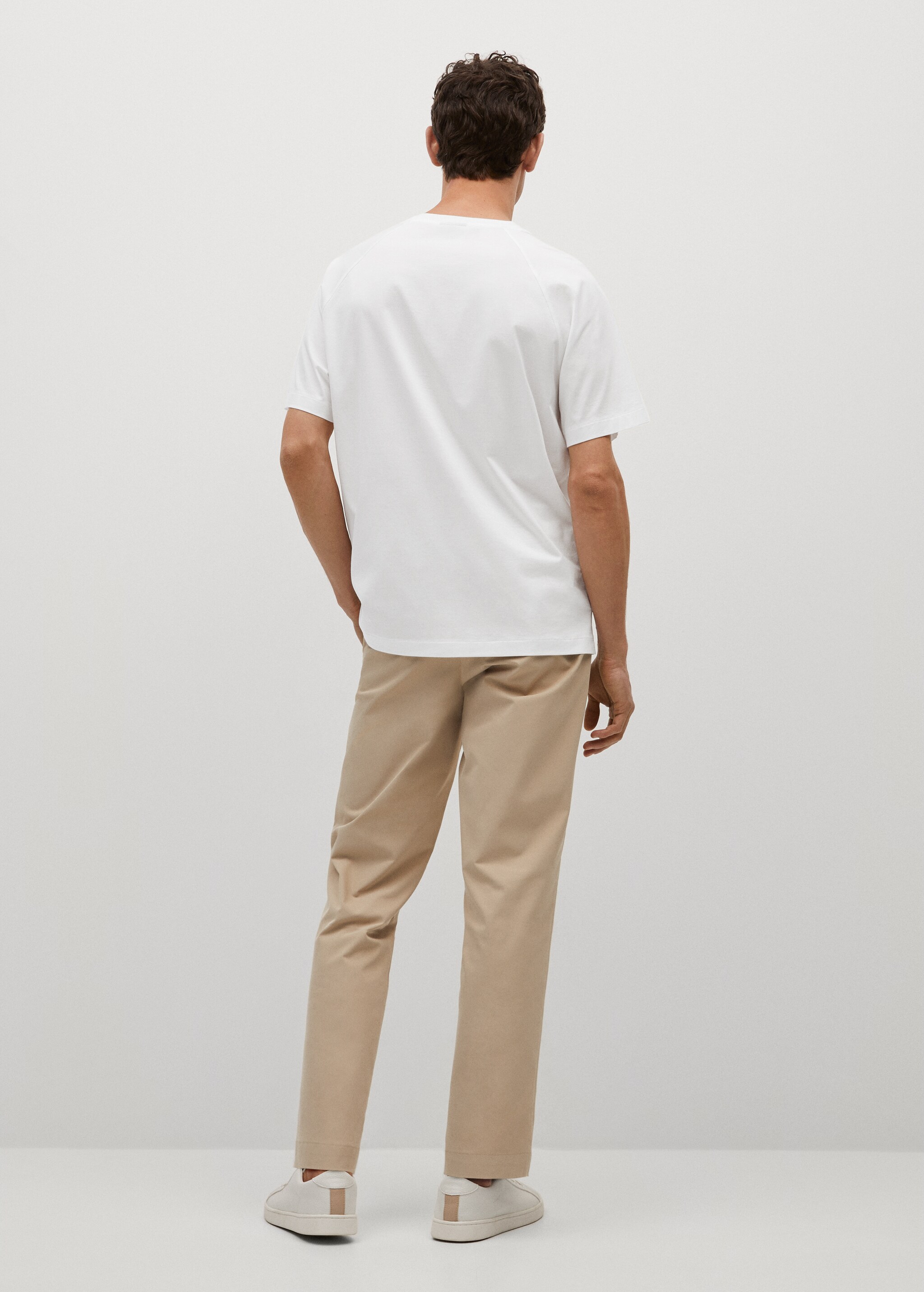 Camiseta relaxed fit mercerizada - Reverso del artículo