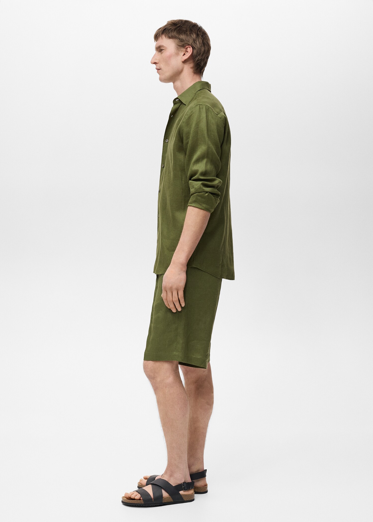 Bermudas 100% lino pinzas - Detalle del artículo 2