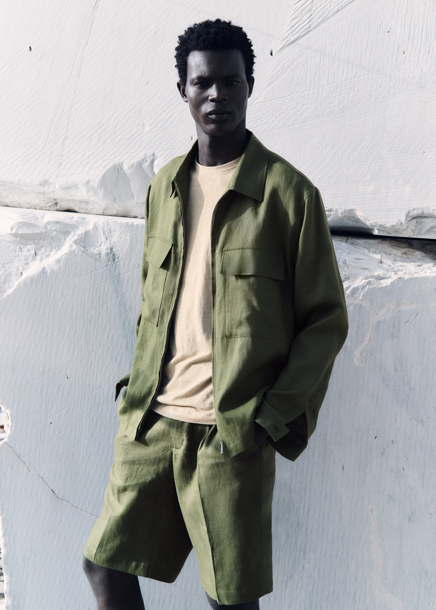 Bermudas 100% lino pinzas - Detalle del artículo 3