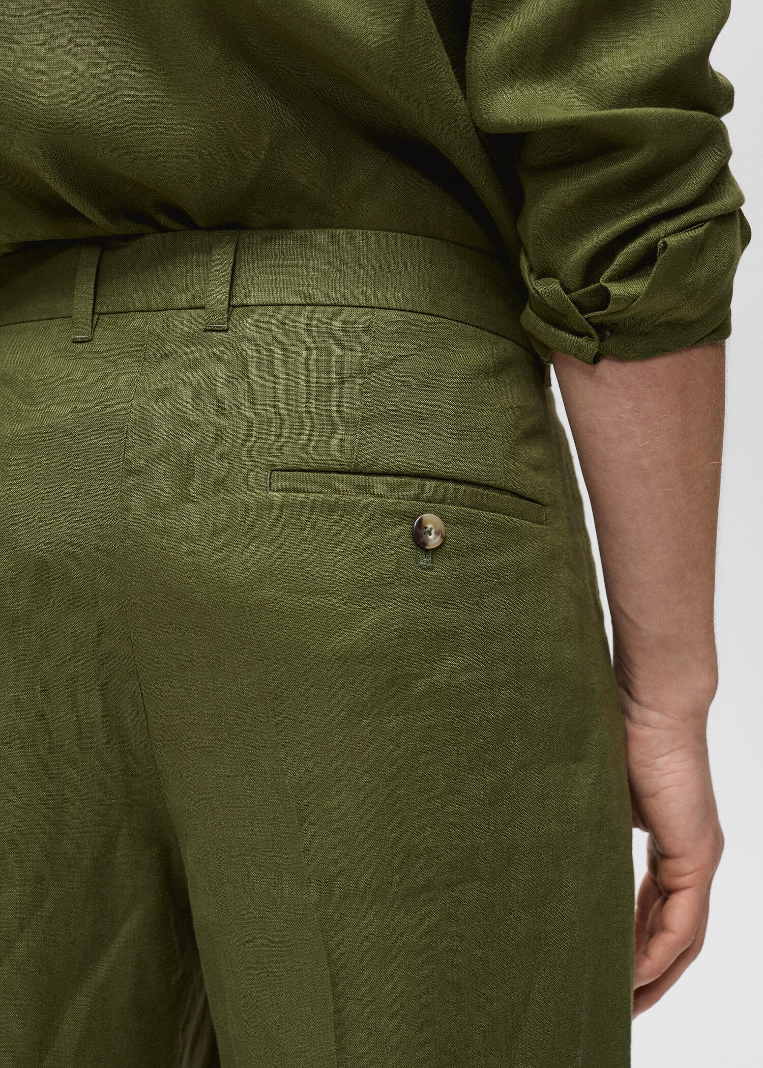 Bermudas 100% lino pinzas - Detalle del artículo 6