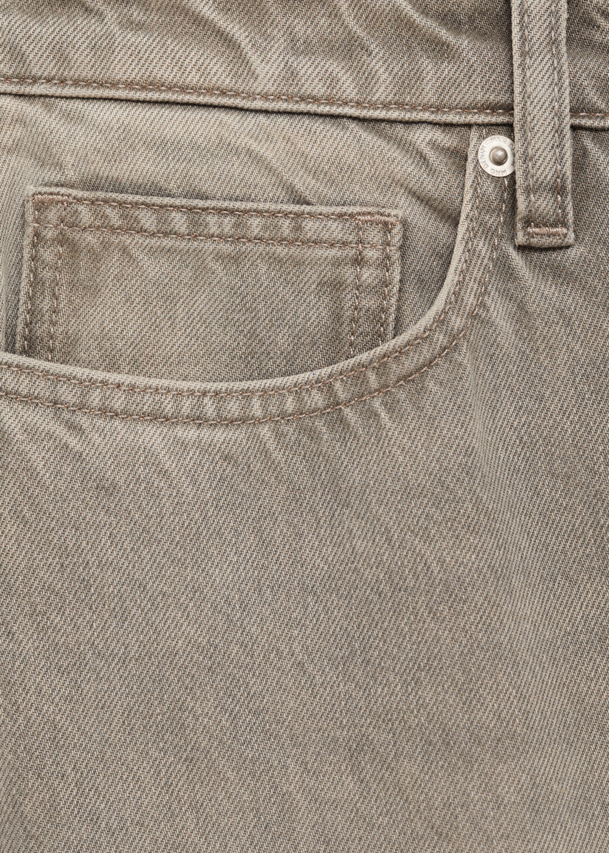 Cropped carrot-fit jeans - Details of the article 0, Denim Grey. Ref: 87045922-00.