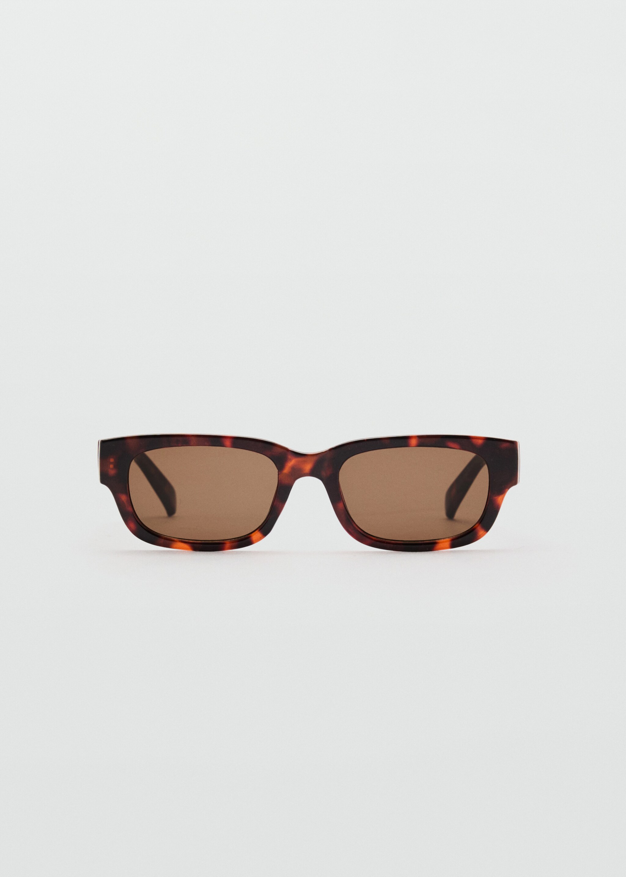 Rectangular-frame sunglasses - Article without model, Chocolate. Ref: 87045929-00.