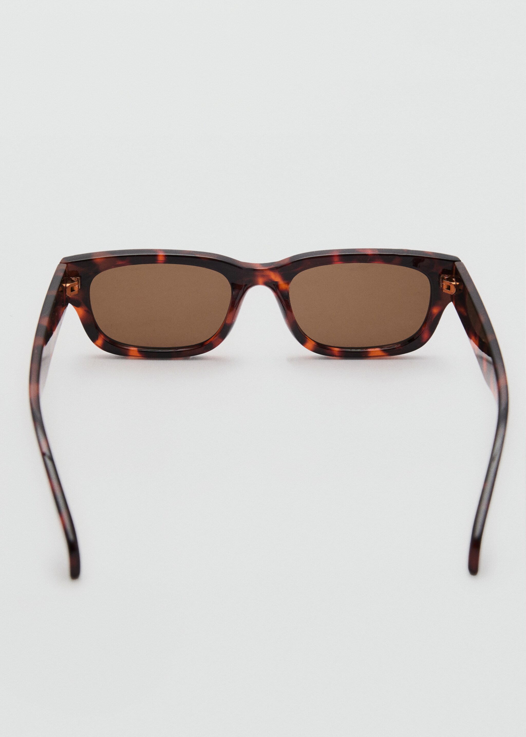 Rectangular-frame sunglasses - Details of the article 1, Chocolate. Ref: 87045929-00.
