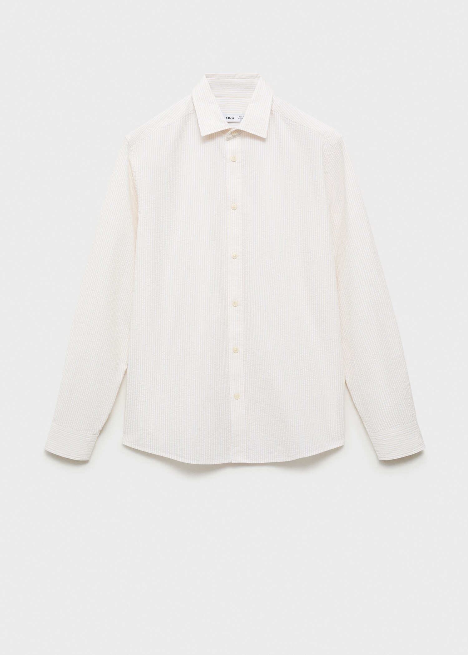 Striped seersucker shirt - Article without model