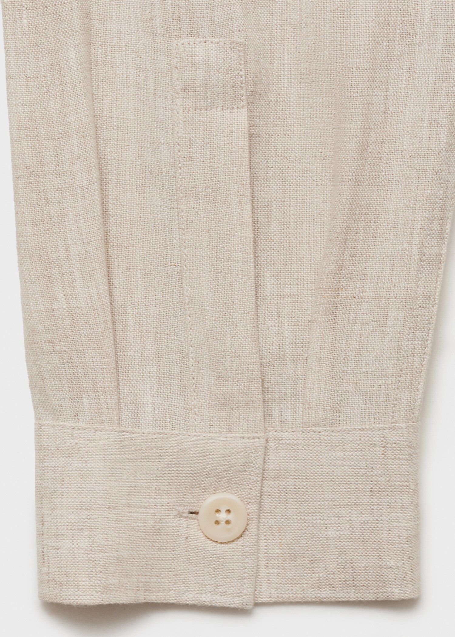 Overshirt mit Taschen aus 100 % Leinen - Detail des Artikels 0