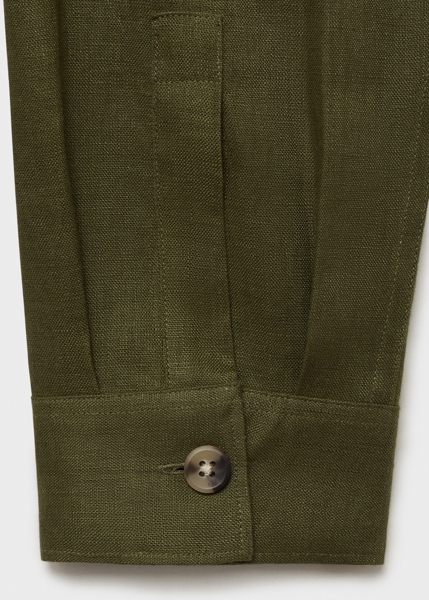 Overshirt mit Taschen aus 100 % Leinen - Detail des Artikels 0