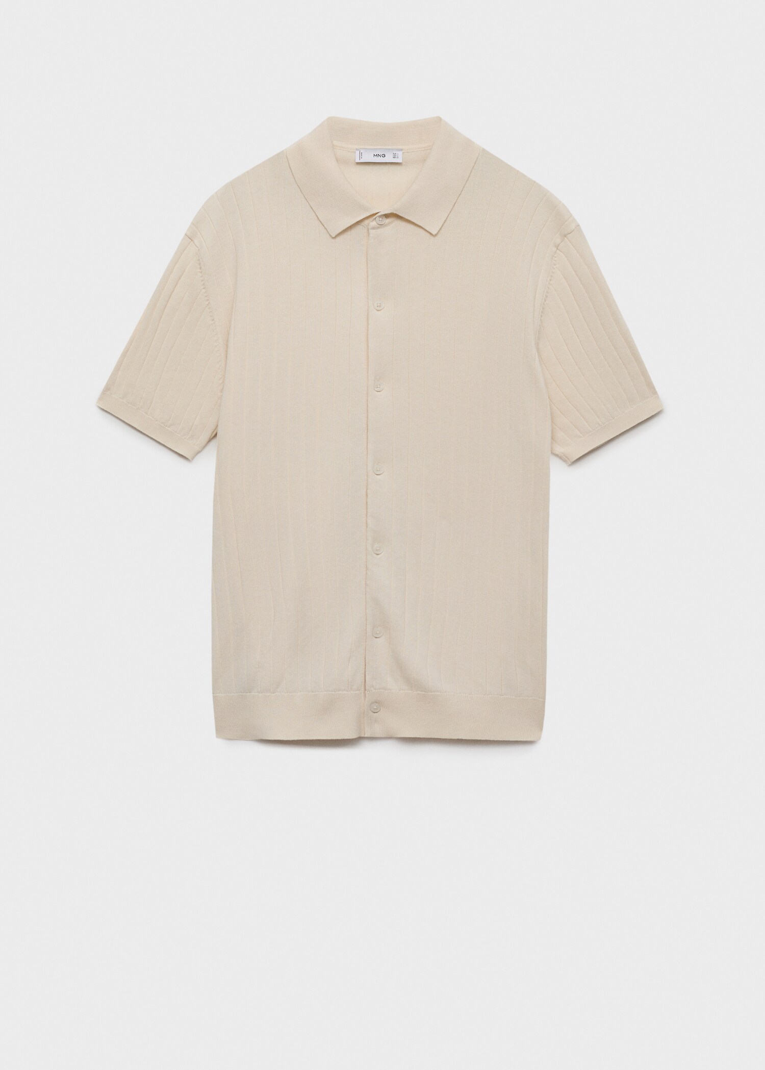 Fine rib-knit shirt - Article without model