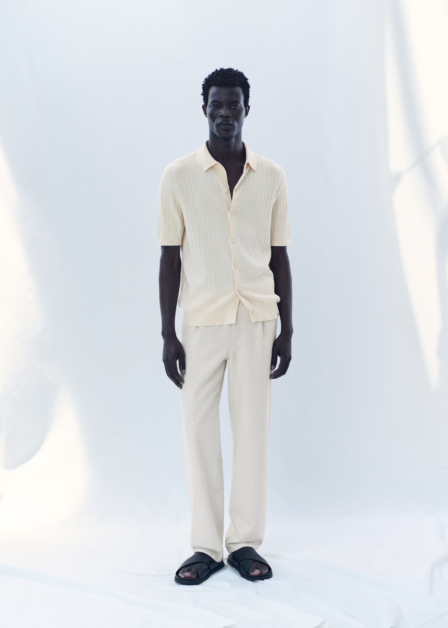 Fine rib-knit shirt - Details of the article 3