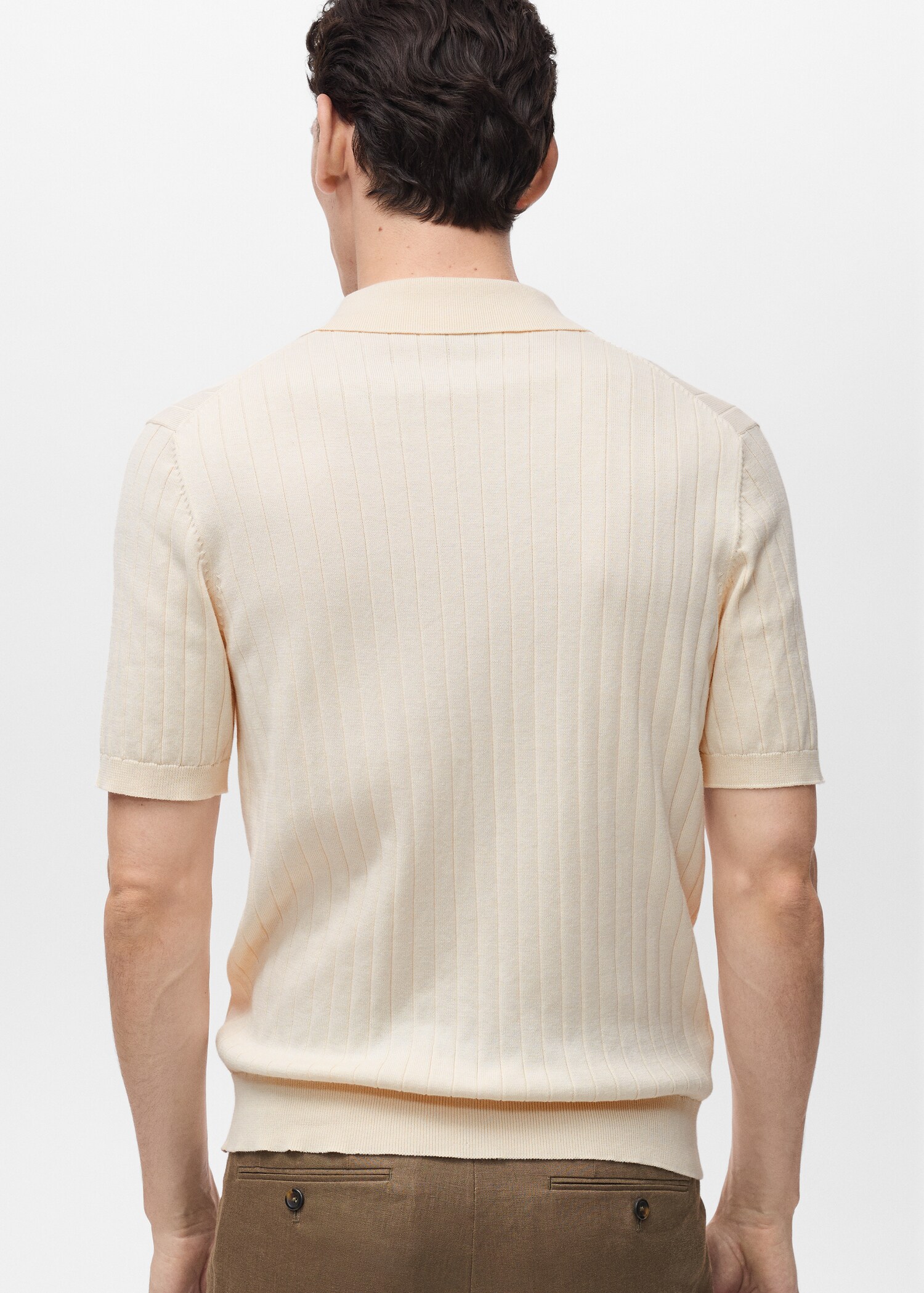 Fine rib-knit shirt - Reverse of the article