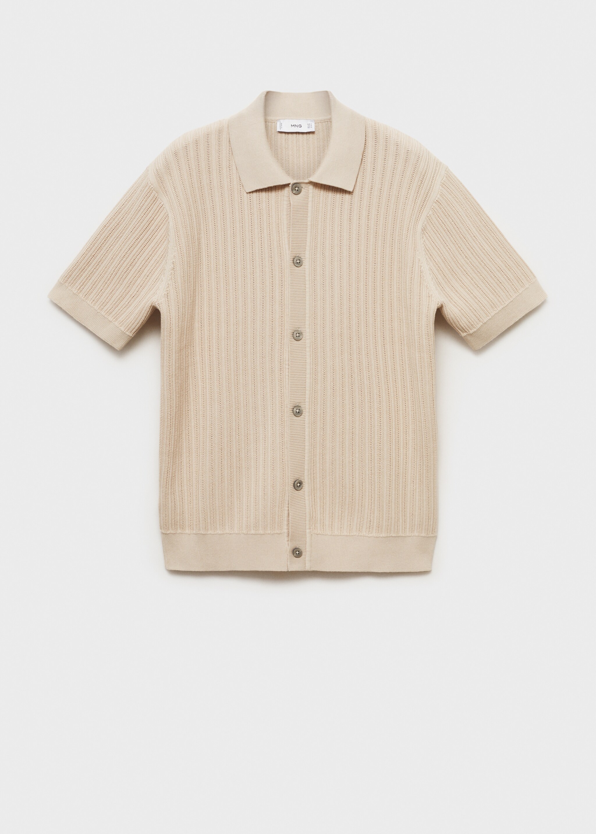 Chemise 100 % coton structurée - Article sans modèle, Écru. Ref: 87045936-00.