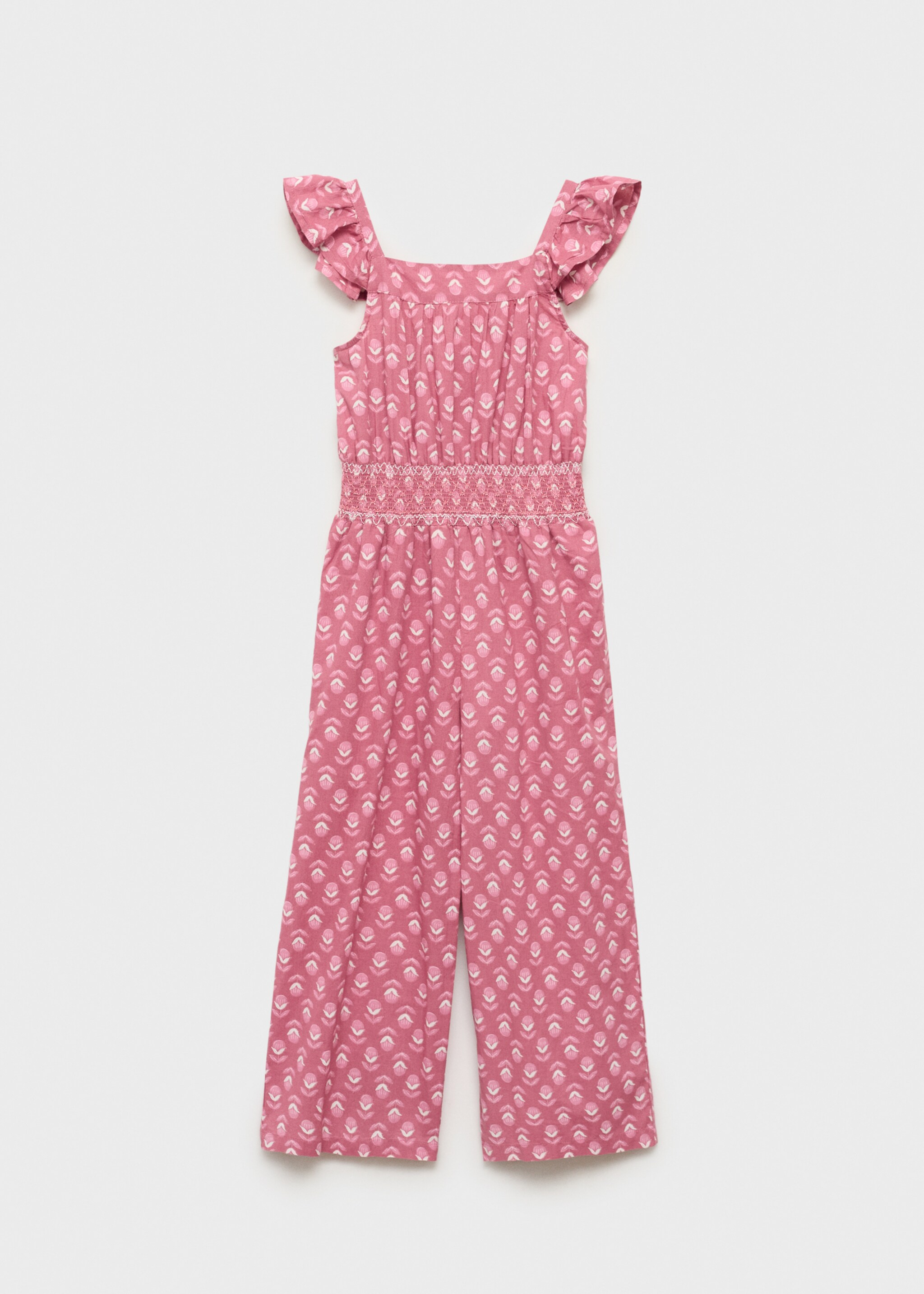 Long printed jumpsuit - Article without model, Strawberry. Ref: 87045942-00.