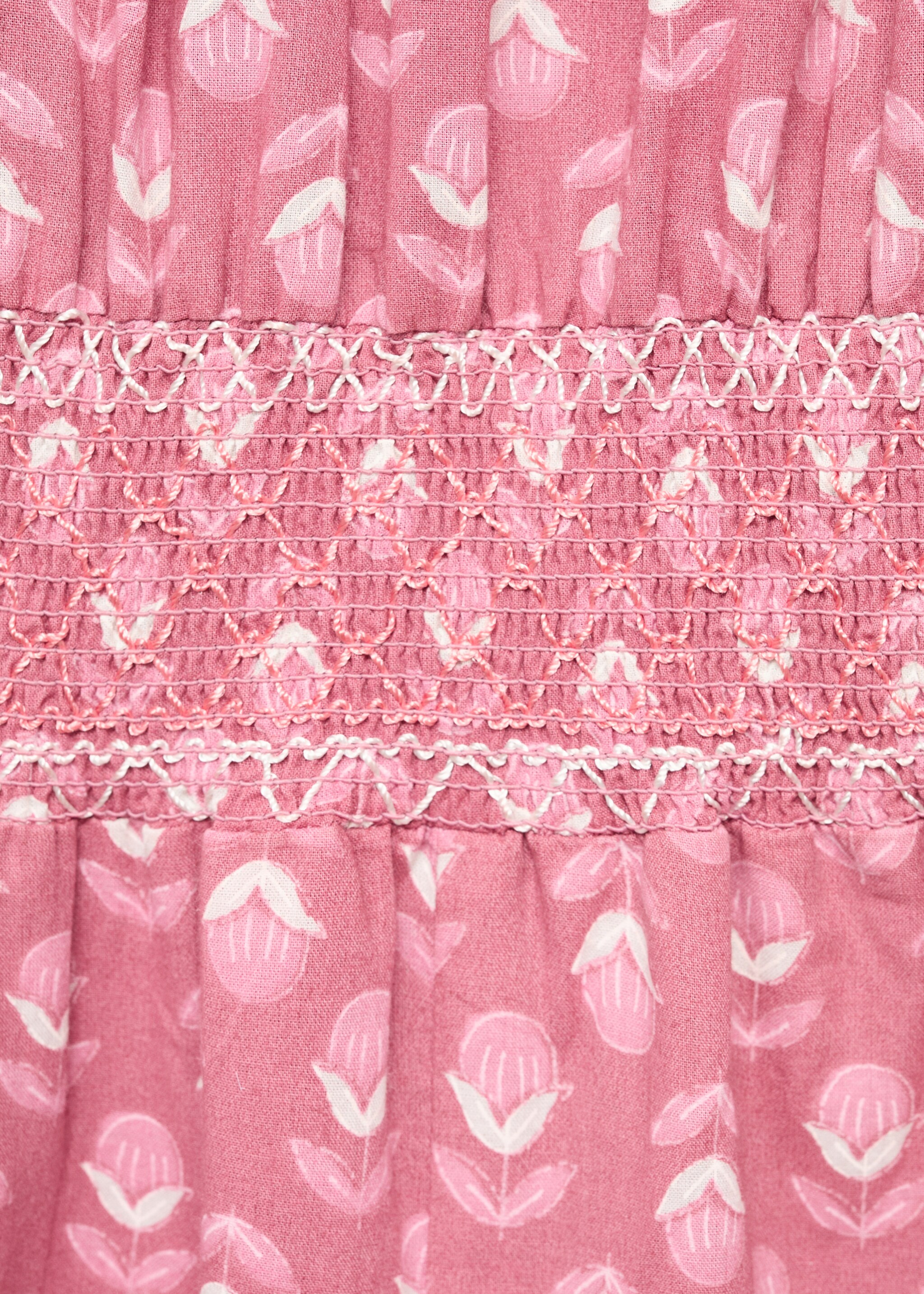 Long printed jumpsuit - Details of the article 0, Strawberry. Ref: 87045942-00.