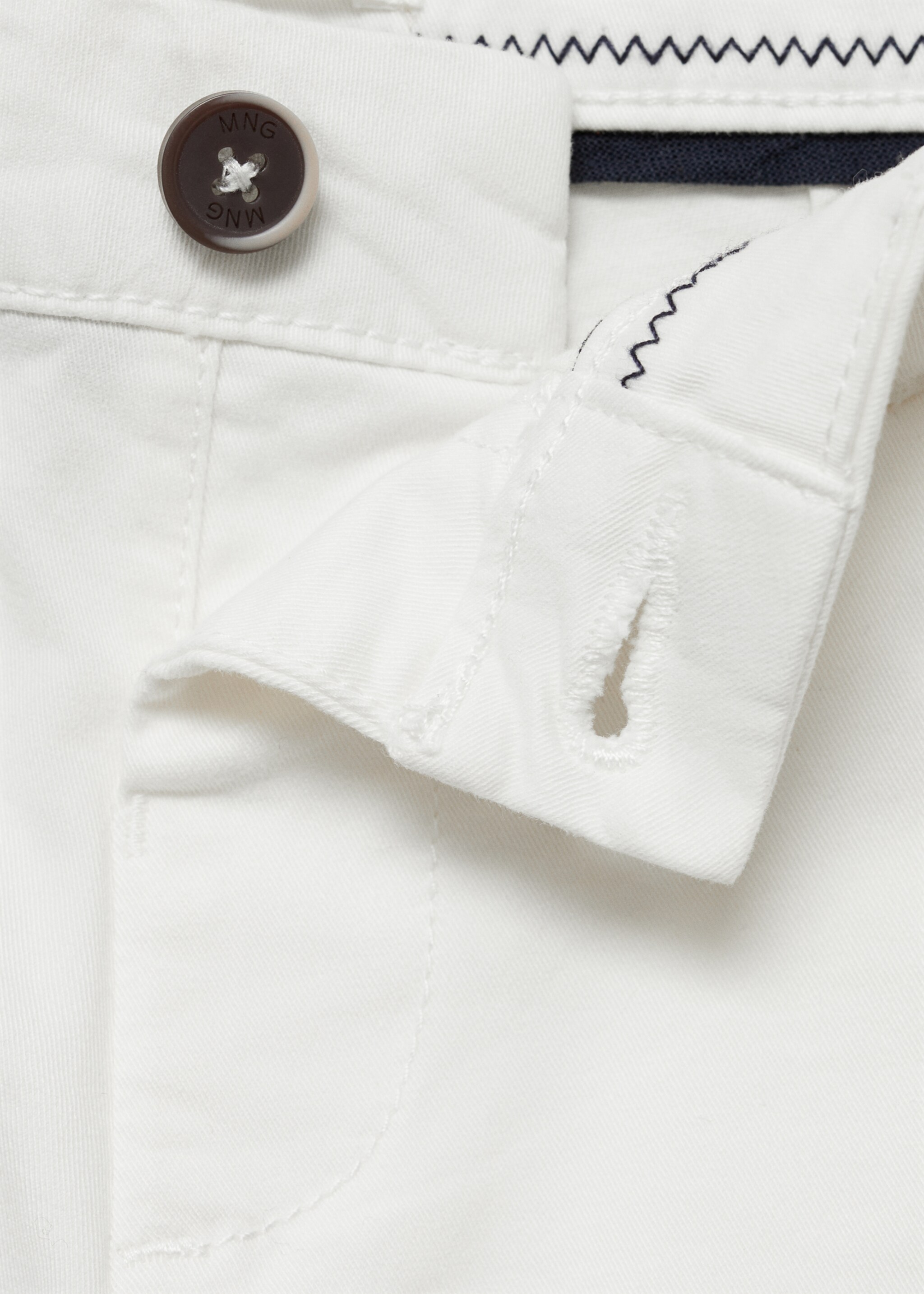 Cotton Bermuda shorts - Details of the article 0, White. Ref: 87045944-00.
