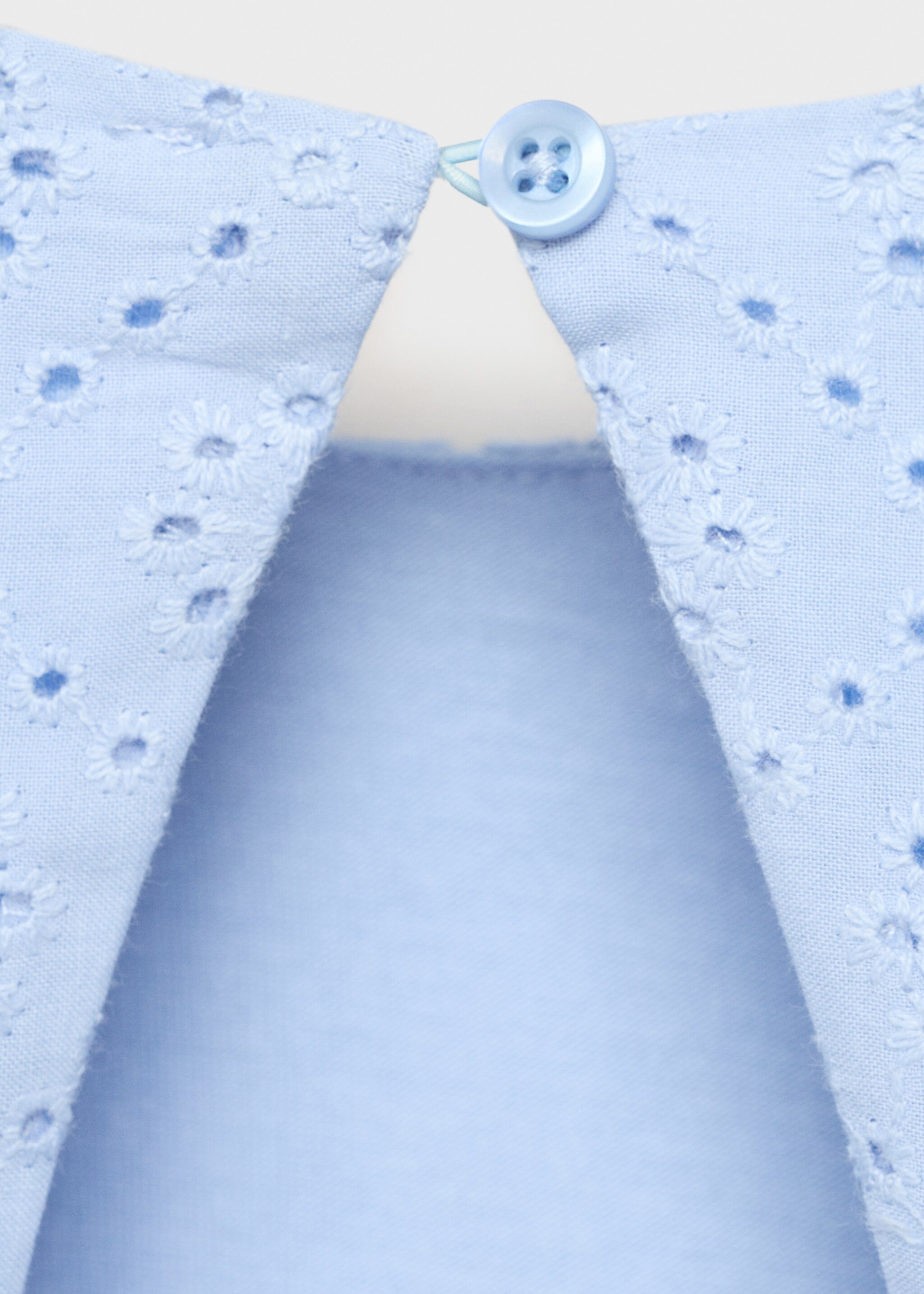 Βαμβακερό φόρεμα κέντημα - Λεπτομέρεια του προϊόντος 0, Μπλε. Ref: 87045948-00.