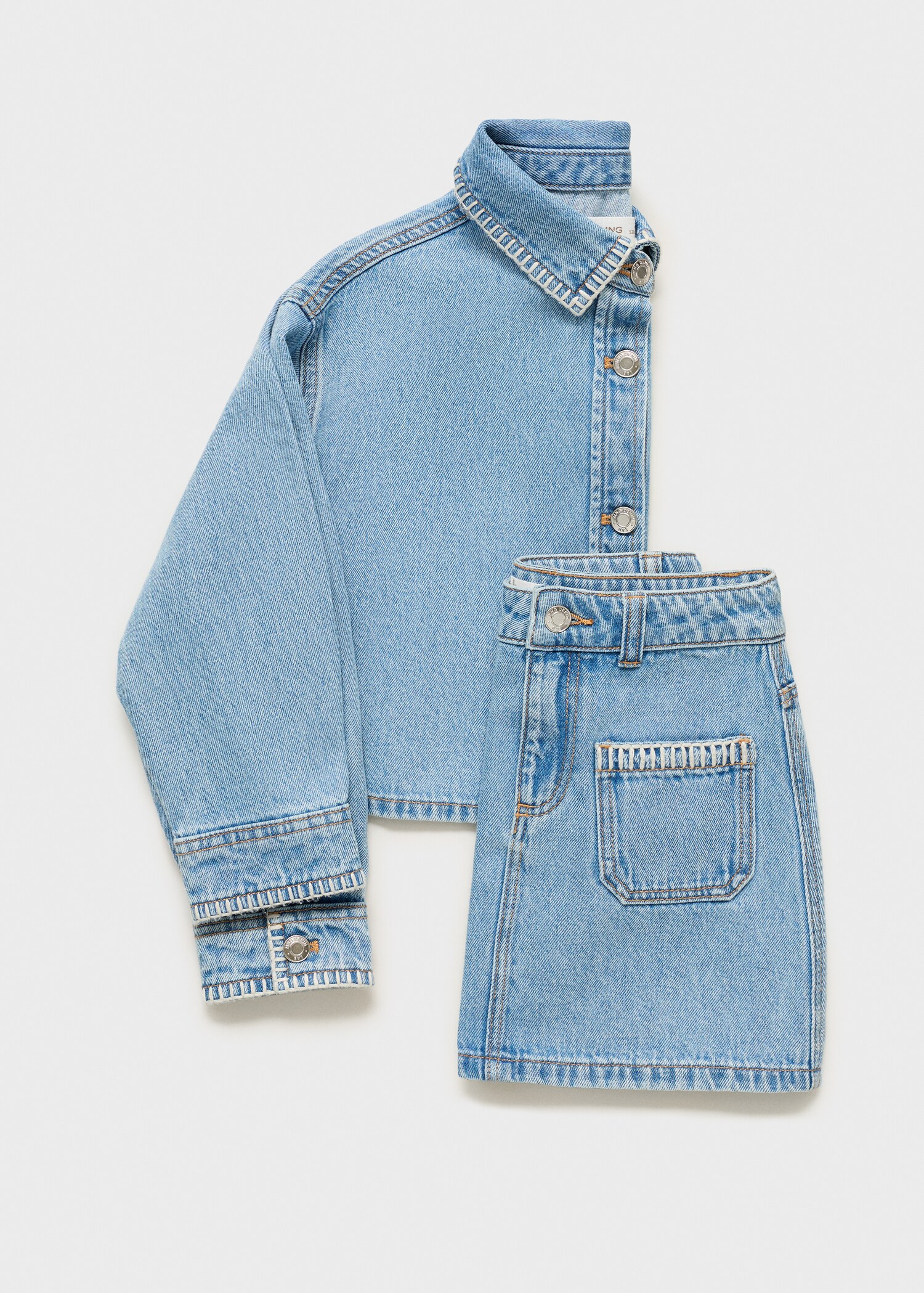 Denim short skirt - Details of the article 8