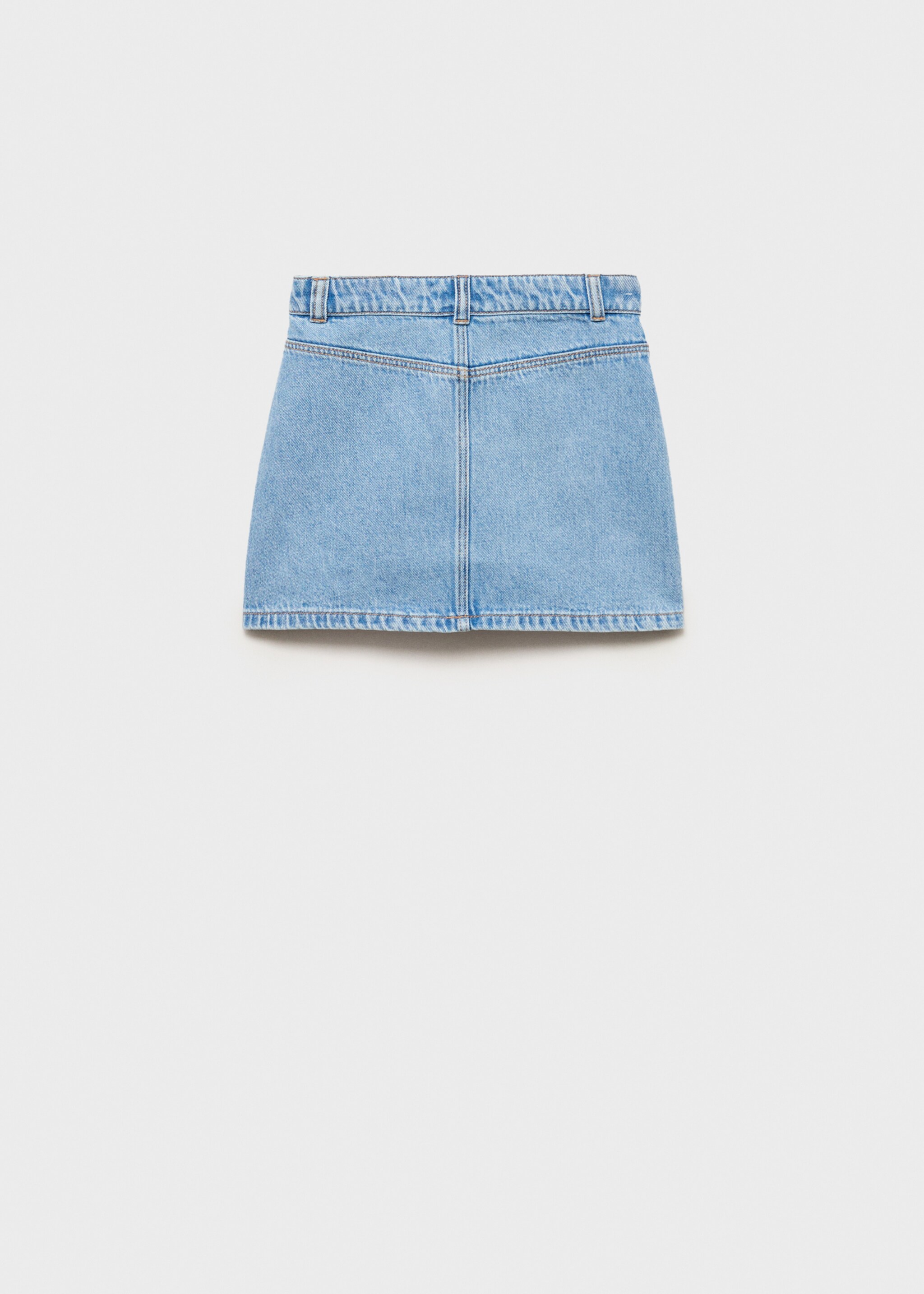 Denim short skirt - Reverse of the article, Medium Blue. Ref: 87045949-00.