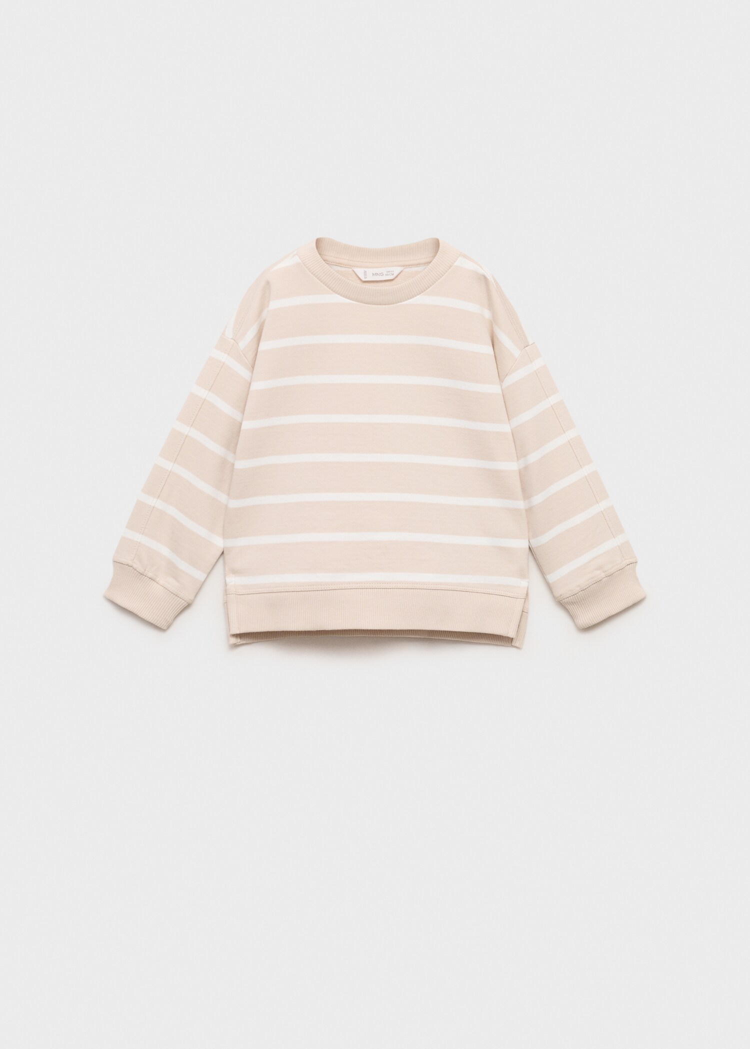Striped cotton-blend sweatshirt - Article without model