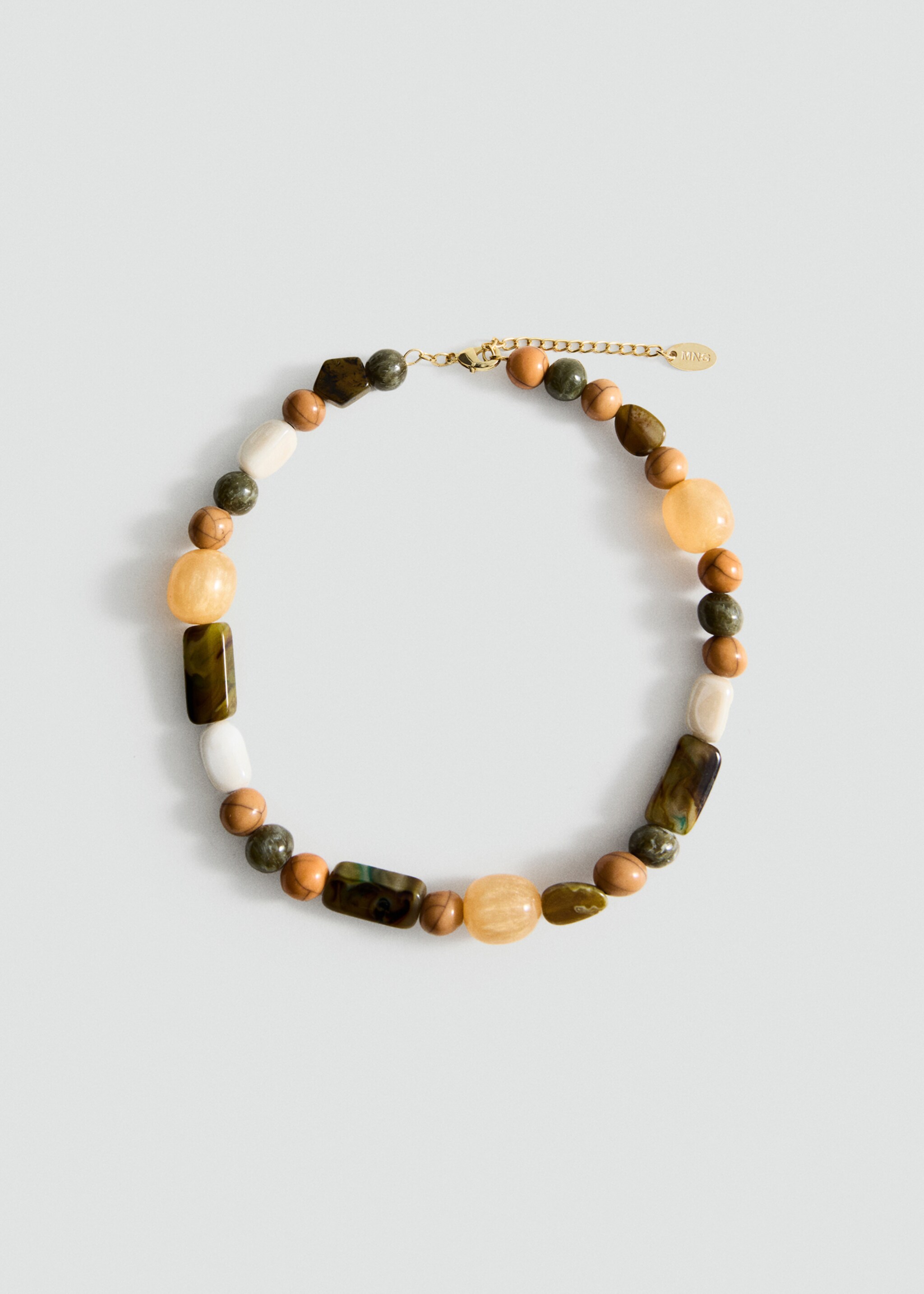 Combined ball necklace - Article without model, Pastel Green. Ref: 87045971-00.