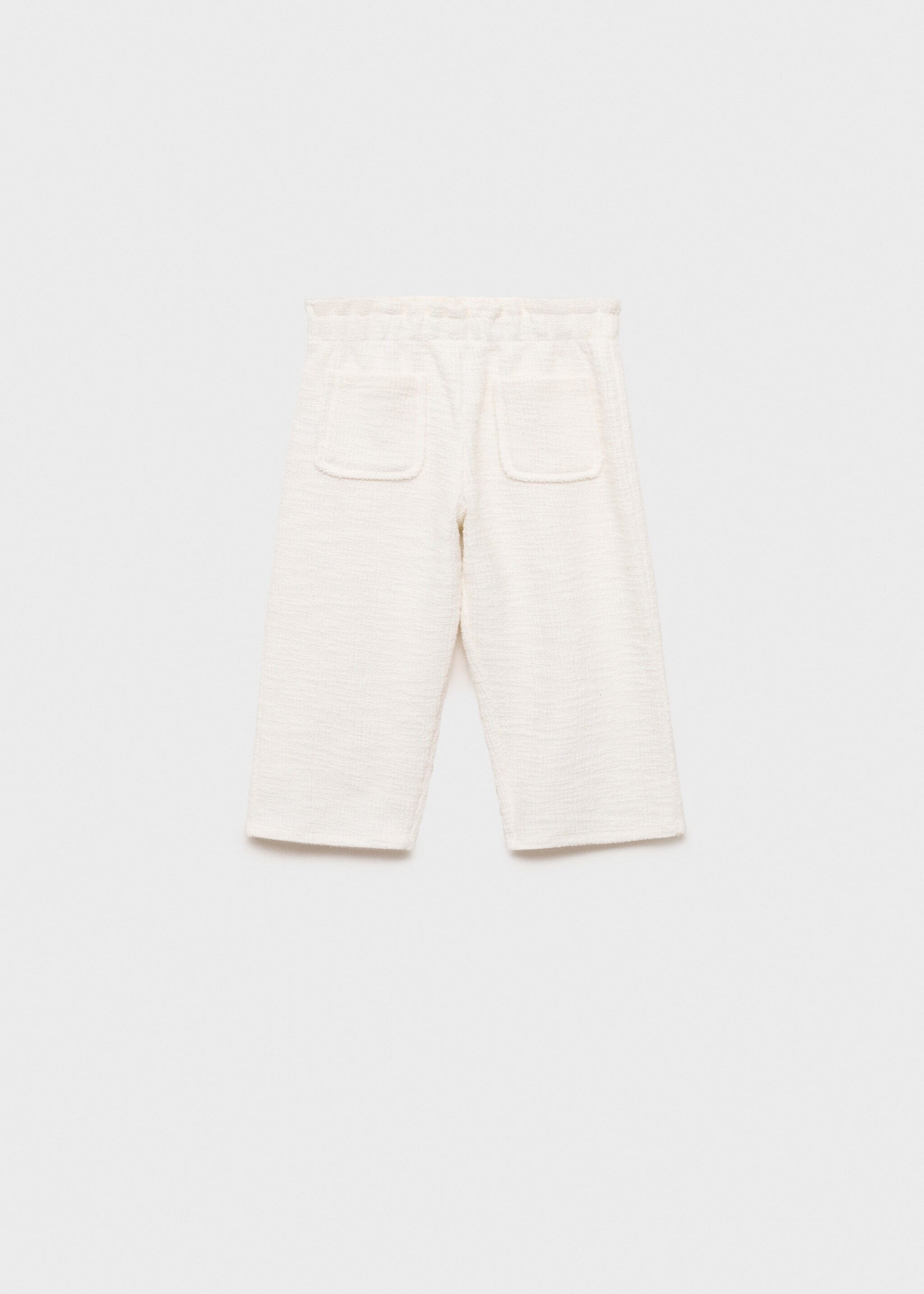 Gerade Tweed-Hose - Artikel ohne Model, Cremeweiß. Ref: 87045978-00.