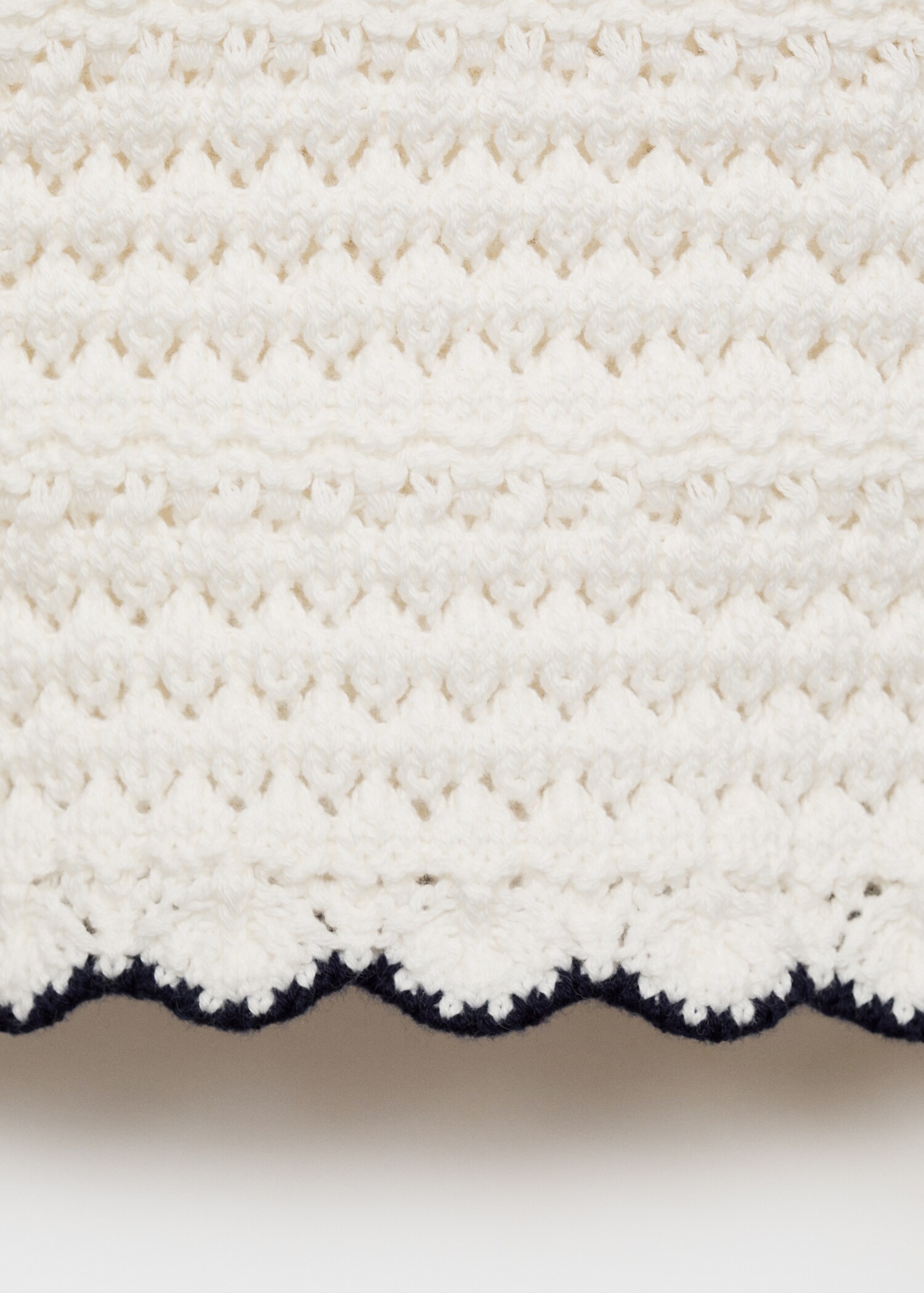 Opengewerkte gebreide broek - Detail van het artikel 0