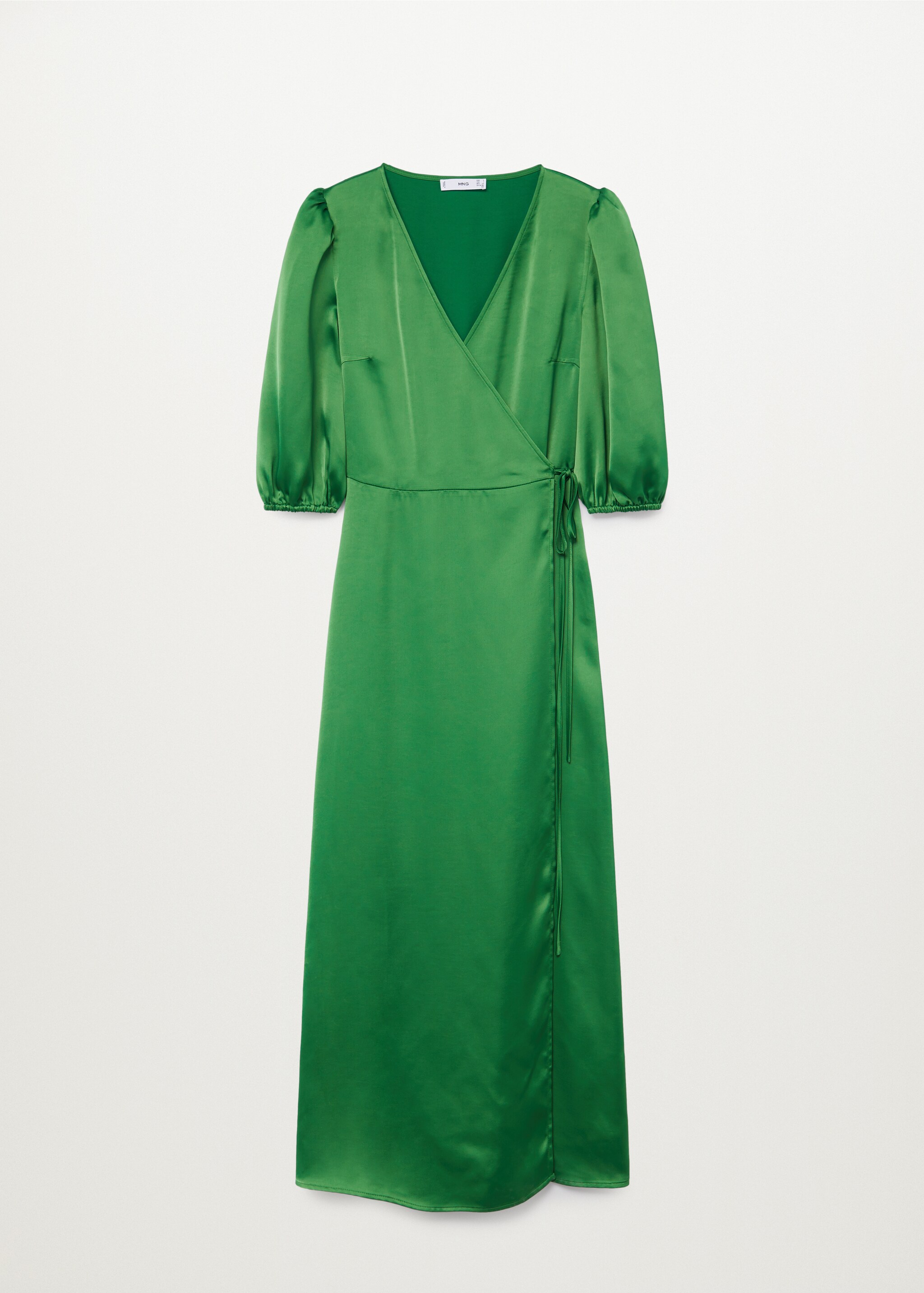Vestido satinado cruzado - Artículo sin modelo
