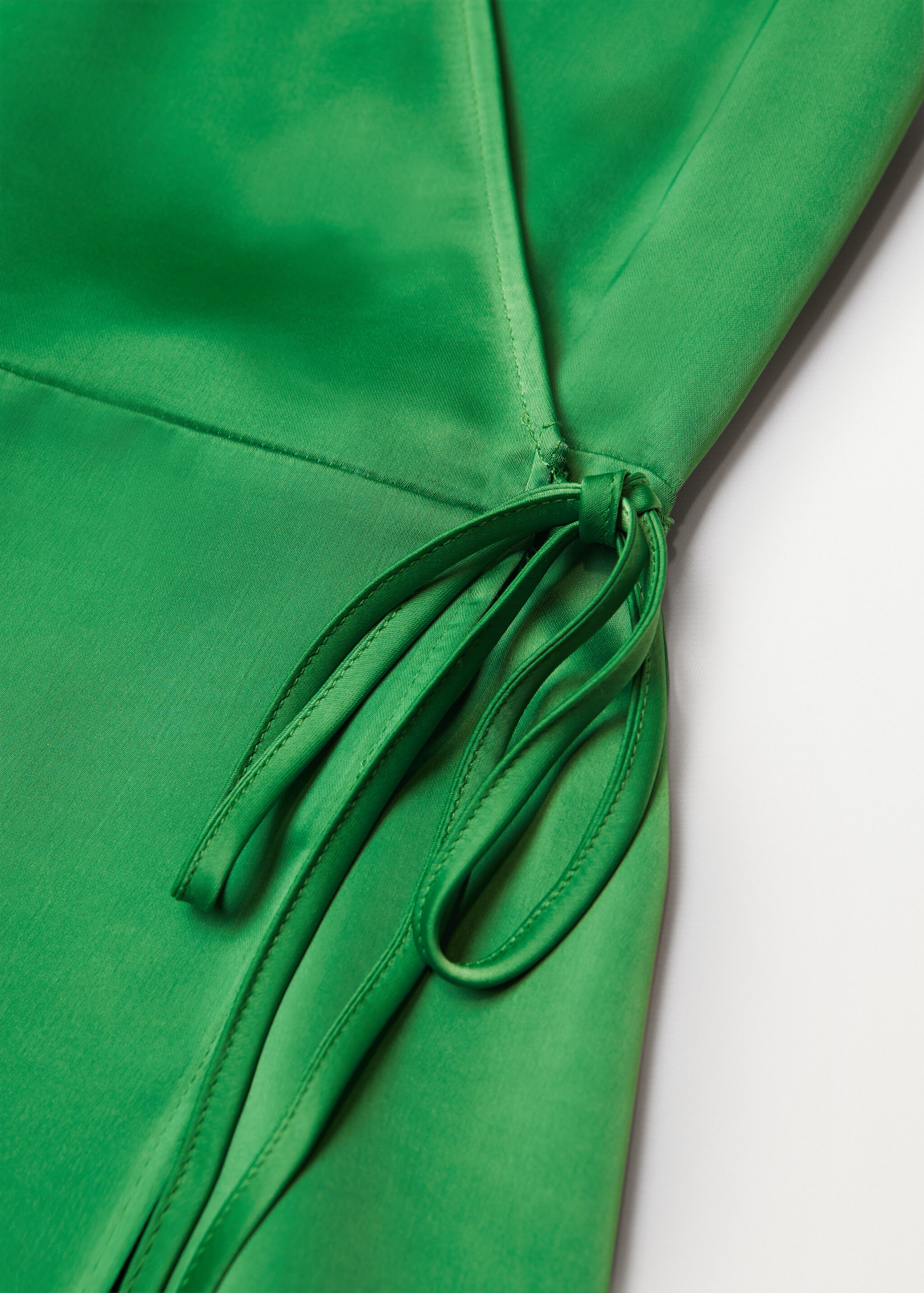 Vestido satinado cruzado - Detalle del artículo 8