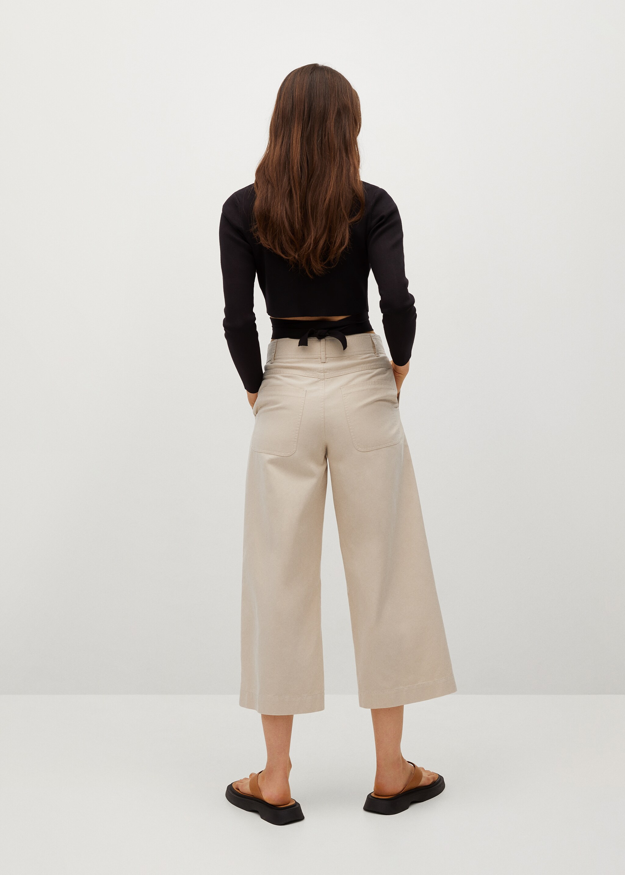 Pantalón culotte algodón - Reverso del artículo