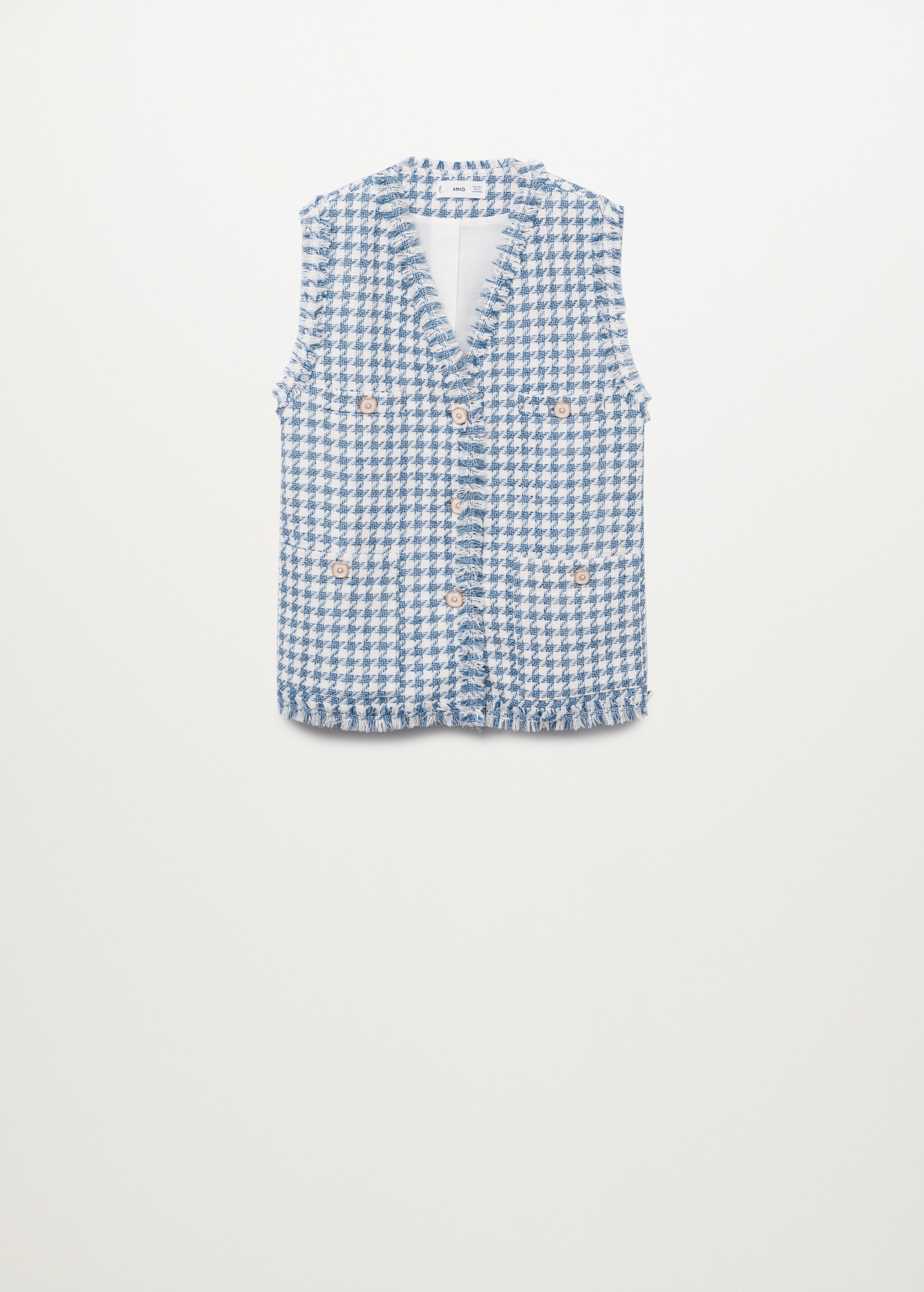 Tweed gilet with pockets - Article without model