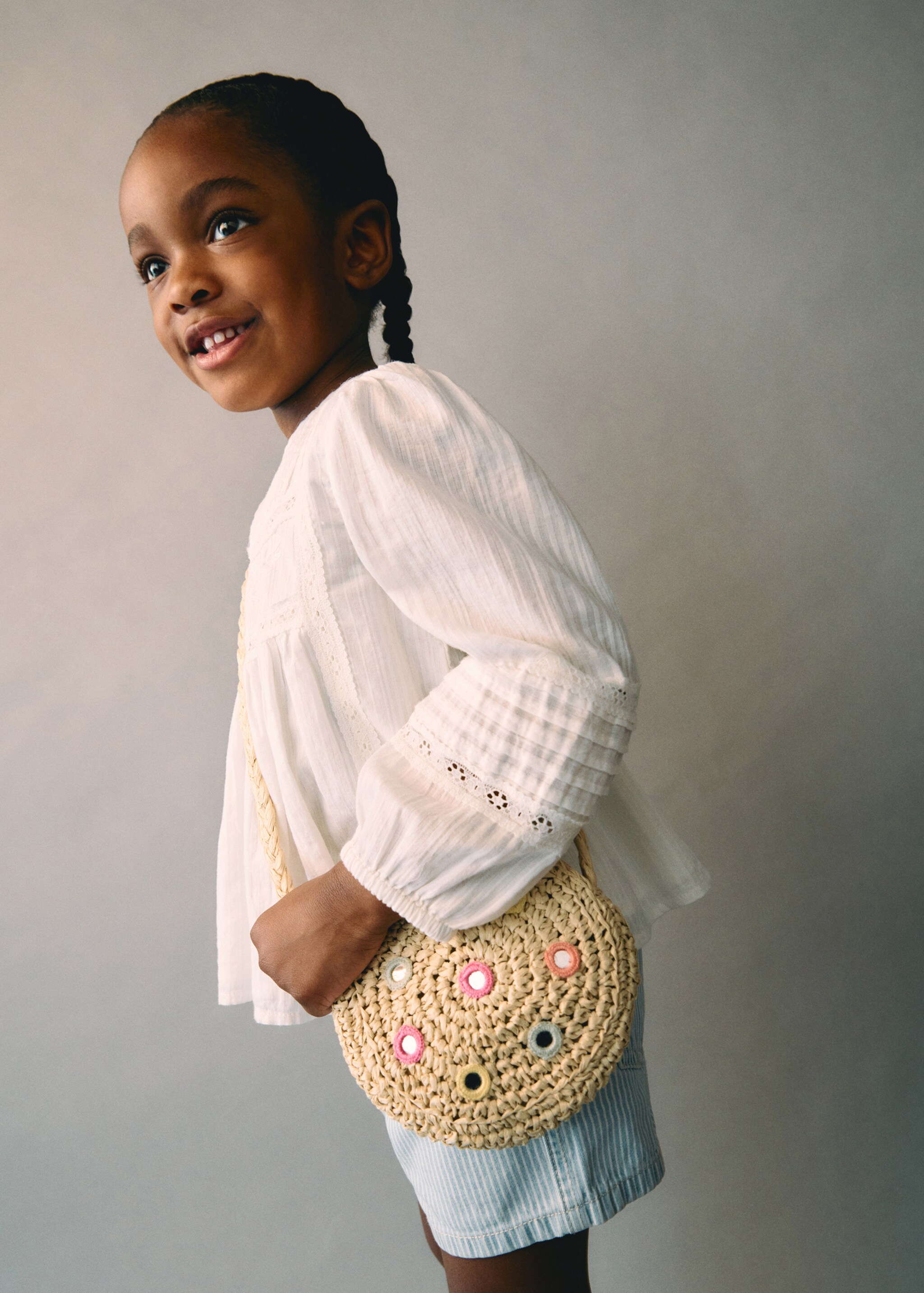 Bolso fibra natural - Detalle del artículo 9, Arena. Ref: 87046344-00.