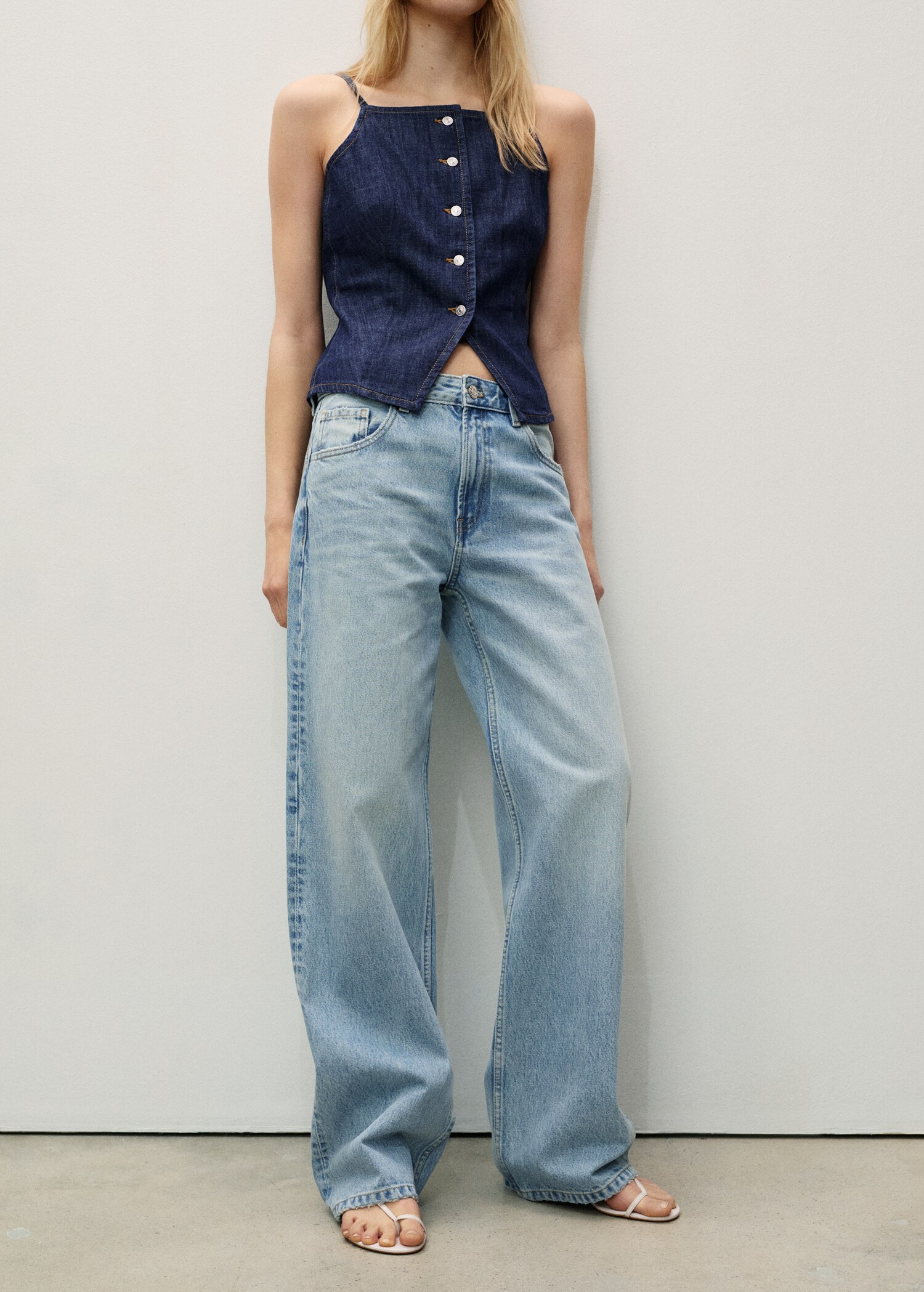 Jeans Miami rectos tiro medio - Plano medio