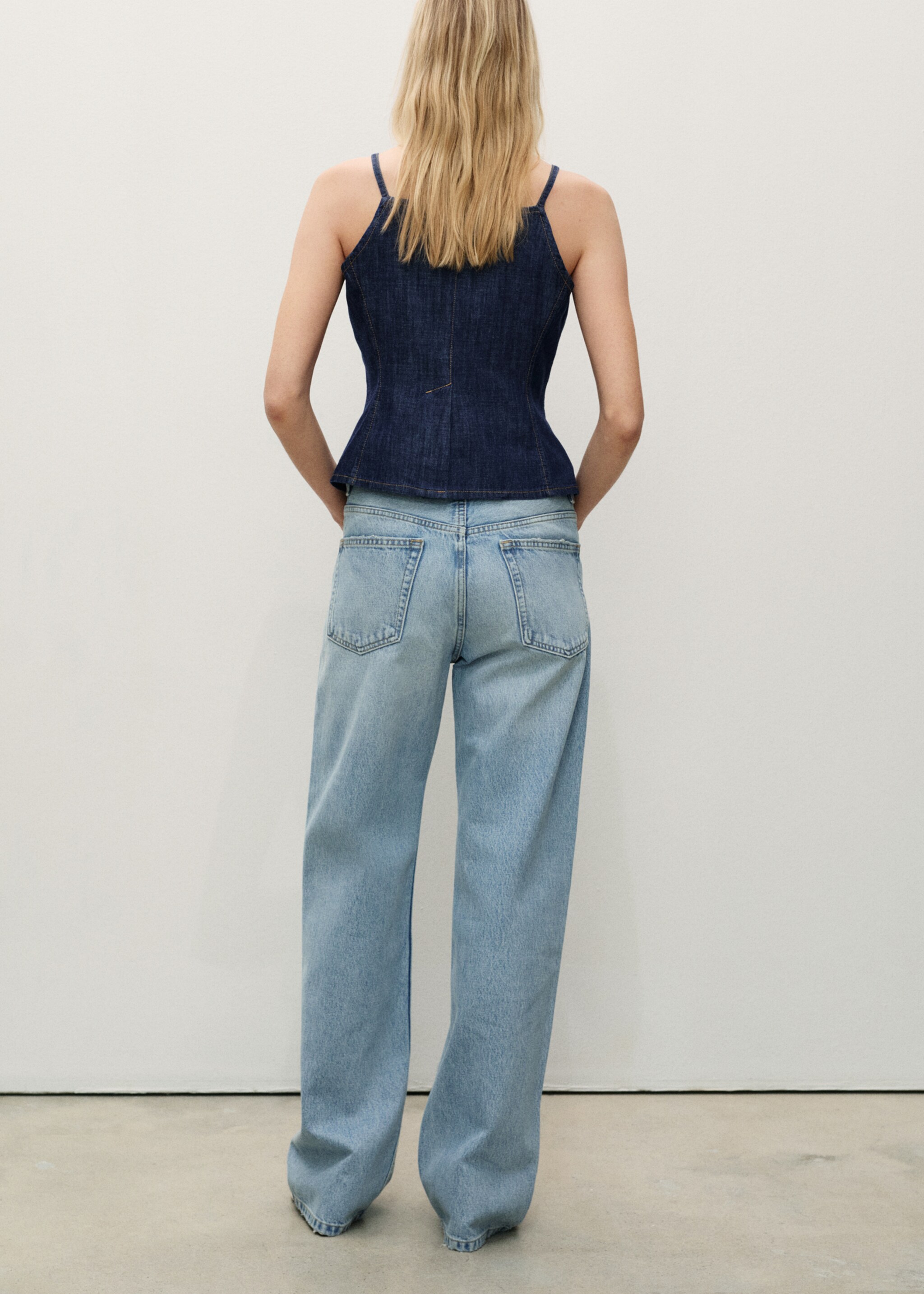 Jean Miami droit taille normale - Verso de l’article, Bleu clair. Ref: 87046354-00.