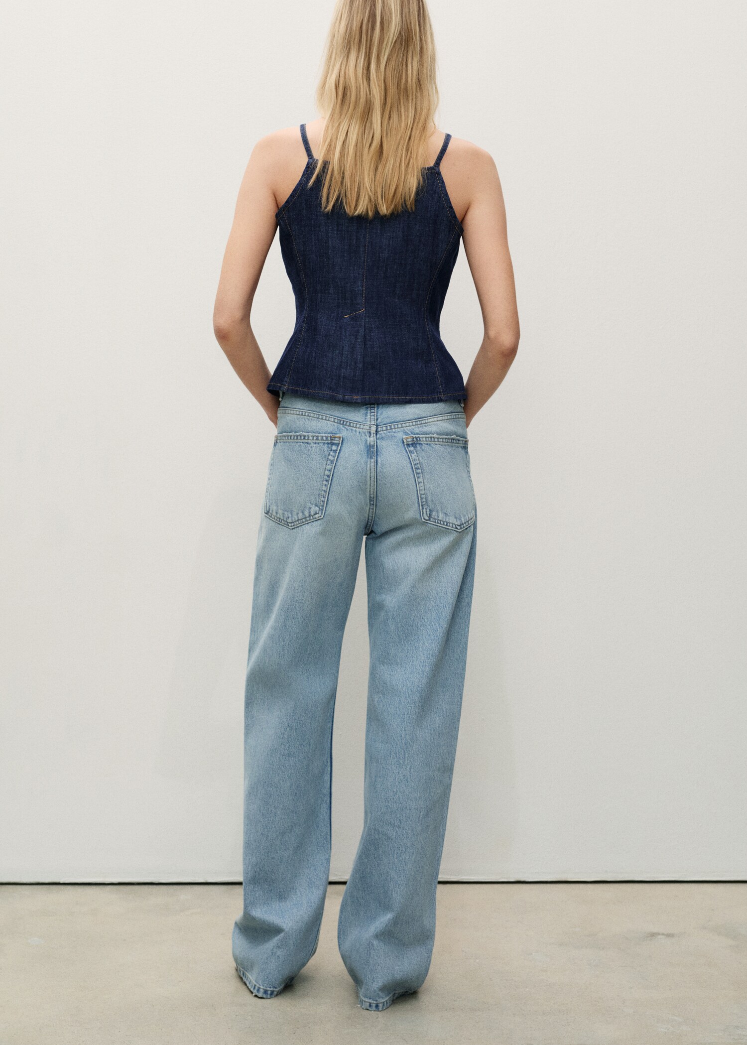 Jeans Miami rectos tiro medio - Reverso del artículo