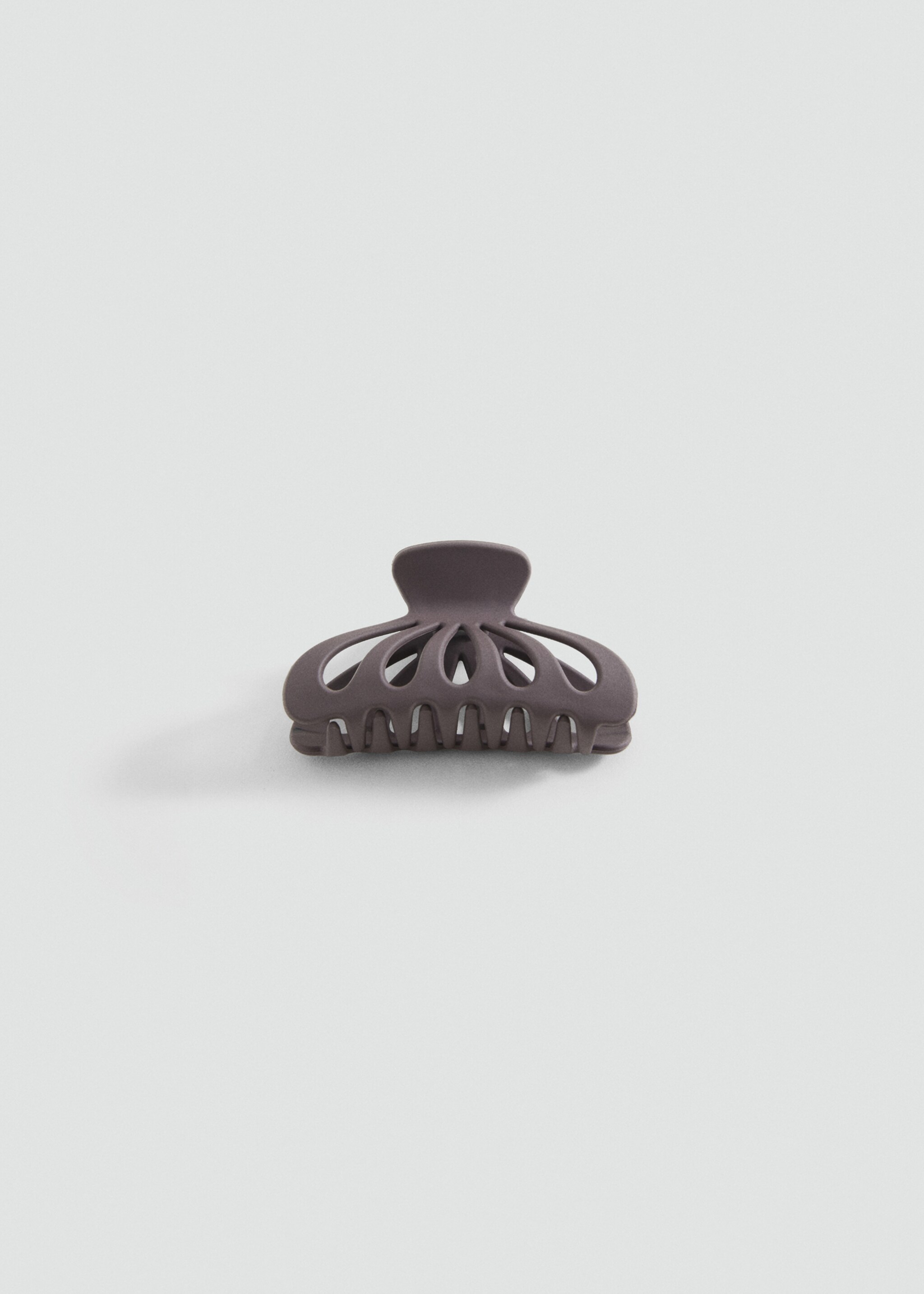Hair clip - Article without model, Chocolate. Ref: 87046365-00.