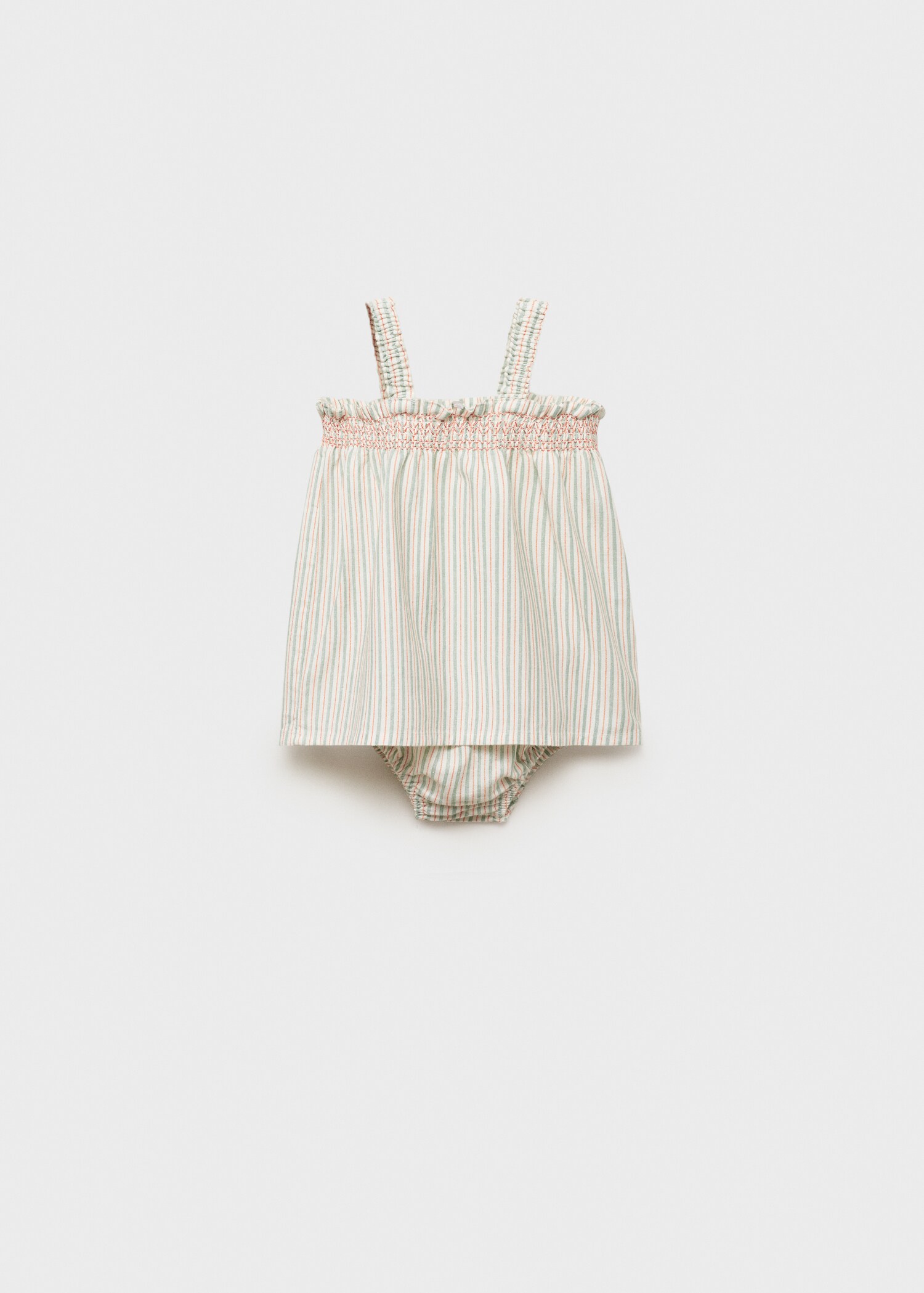 Kleid und Höschen aus Baumwolle mit Leinen - Artikel ohne Model