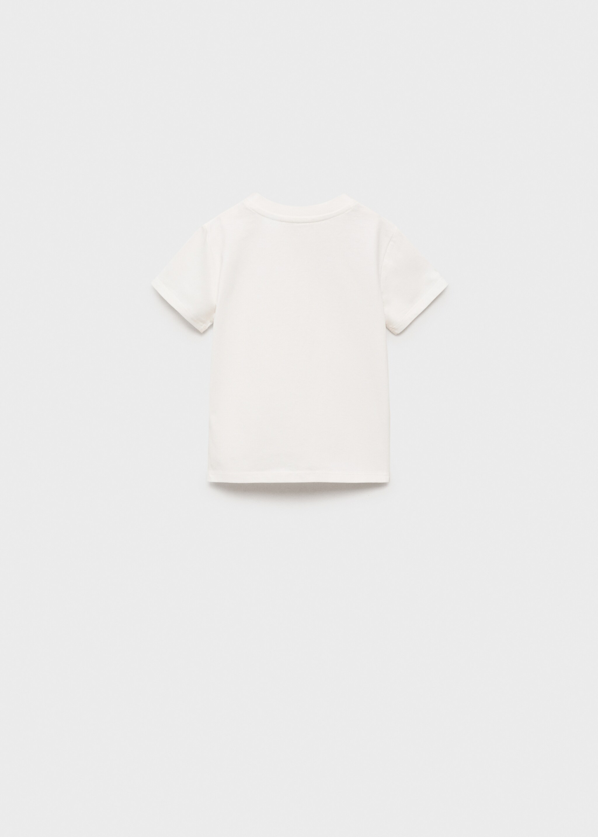 Buttoned cotton T-shirt - Reverse of the article, Off White. Ref: 87046718-00.