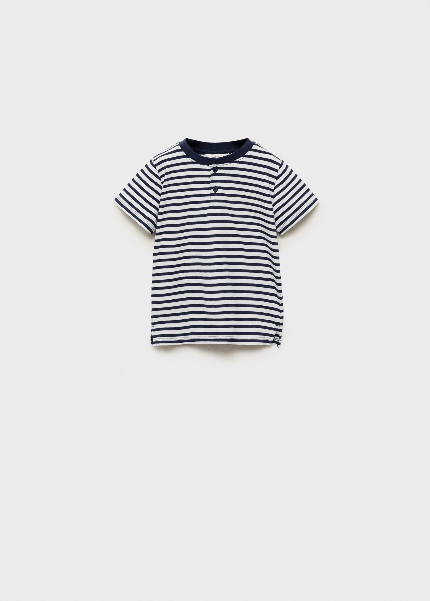 Buttoned striped T-shirt - Article without model