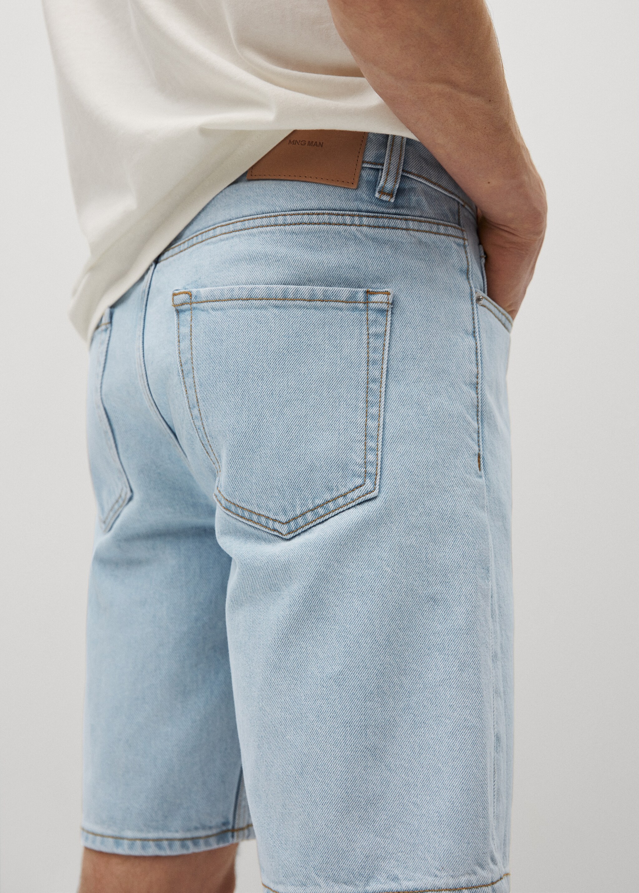 Bermudas denim relaxed lavado claro - Detalle del artículo 2
