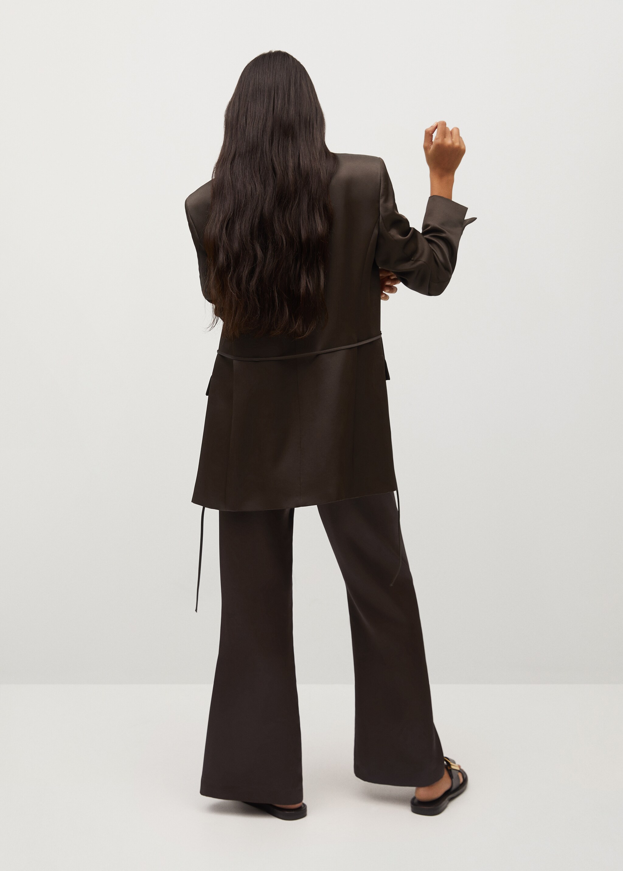 Pantalón satinado aberturas - Reverso del artículo