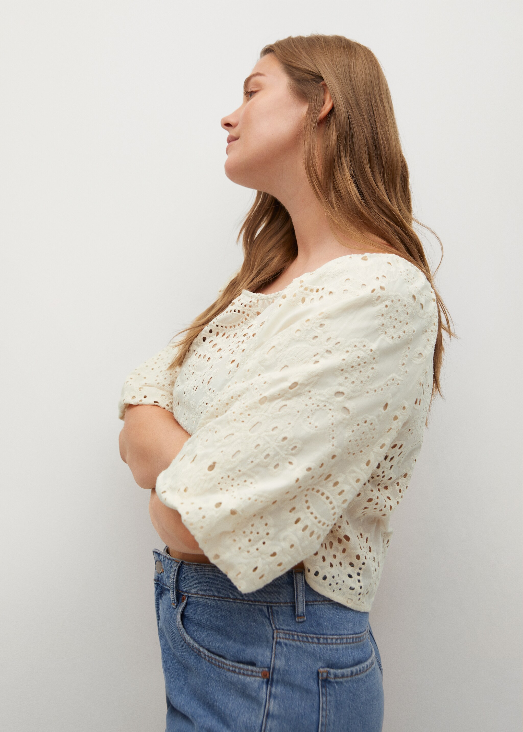 Blusa bordada algodón - Detalle del artículo 1