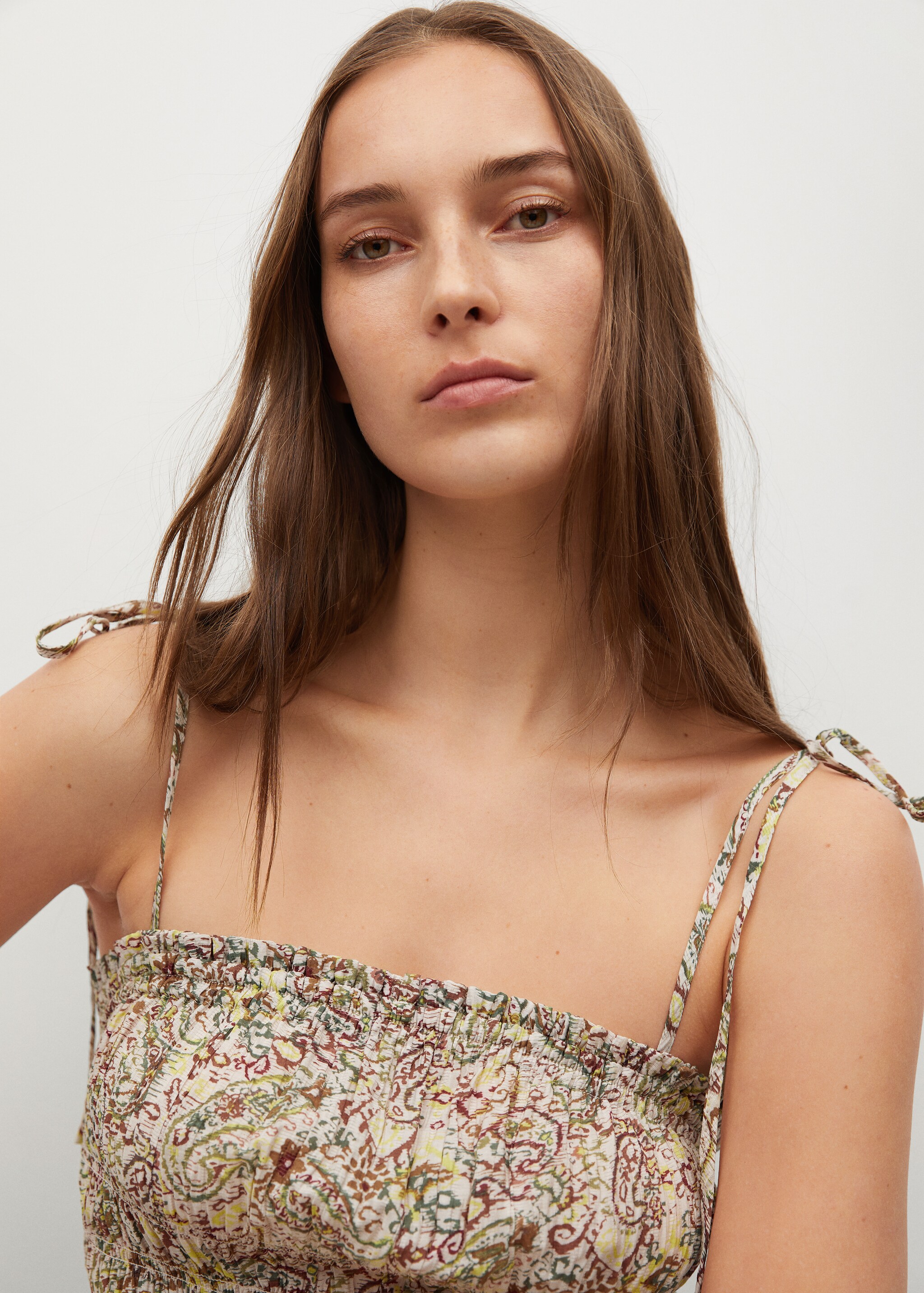 Draped crop top - Details of the article 2