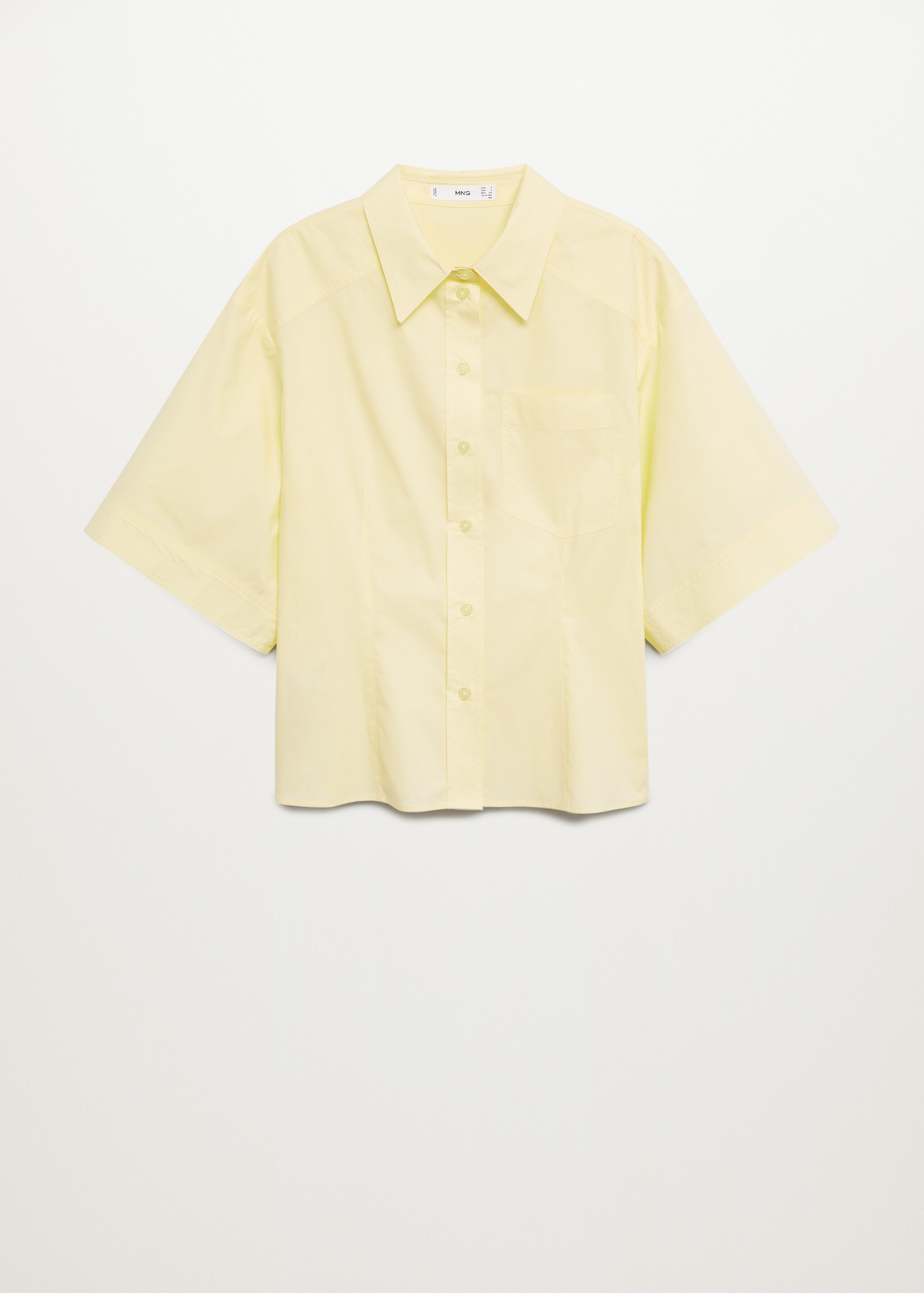 Flared sleeve cotton T-shirt - Article without model