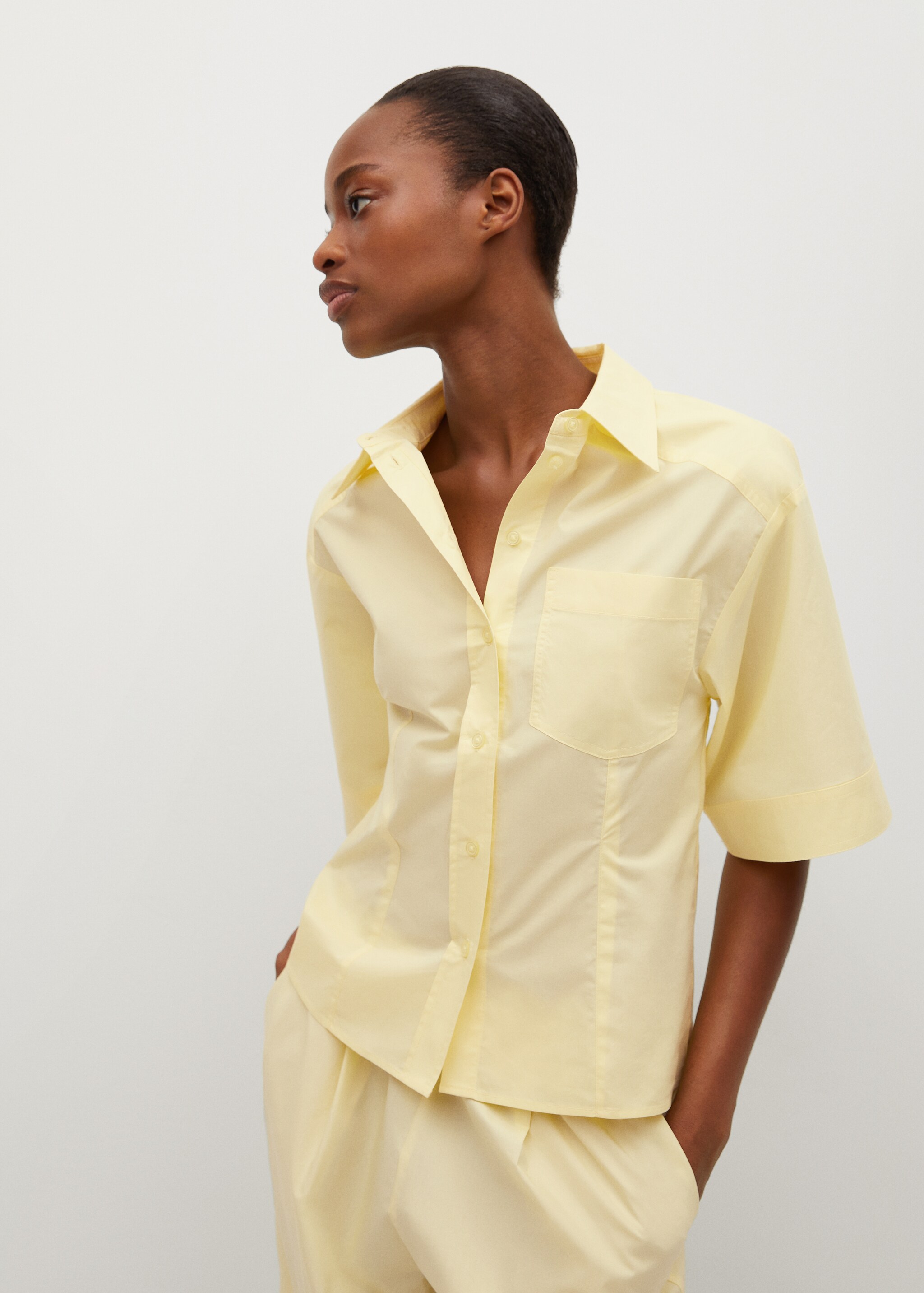Flared sleeve cotton T-shirt - Details of the article 2