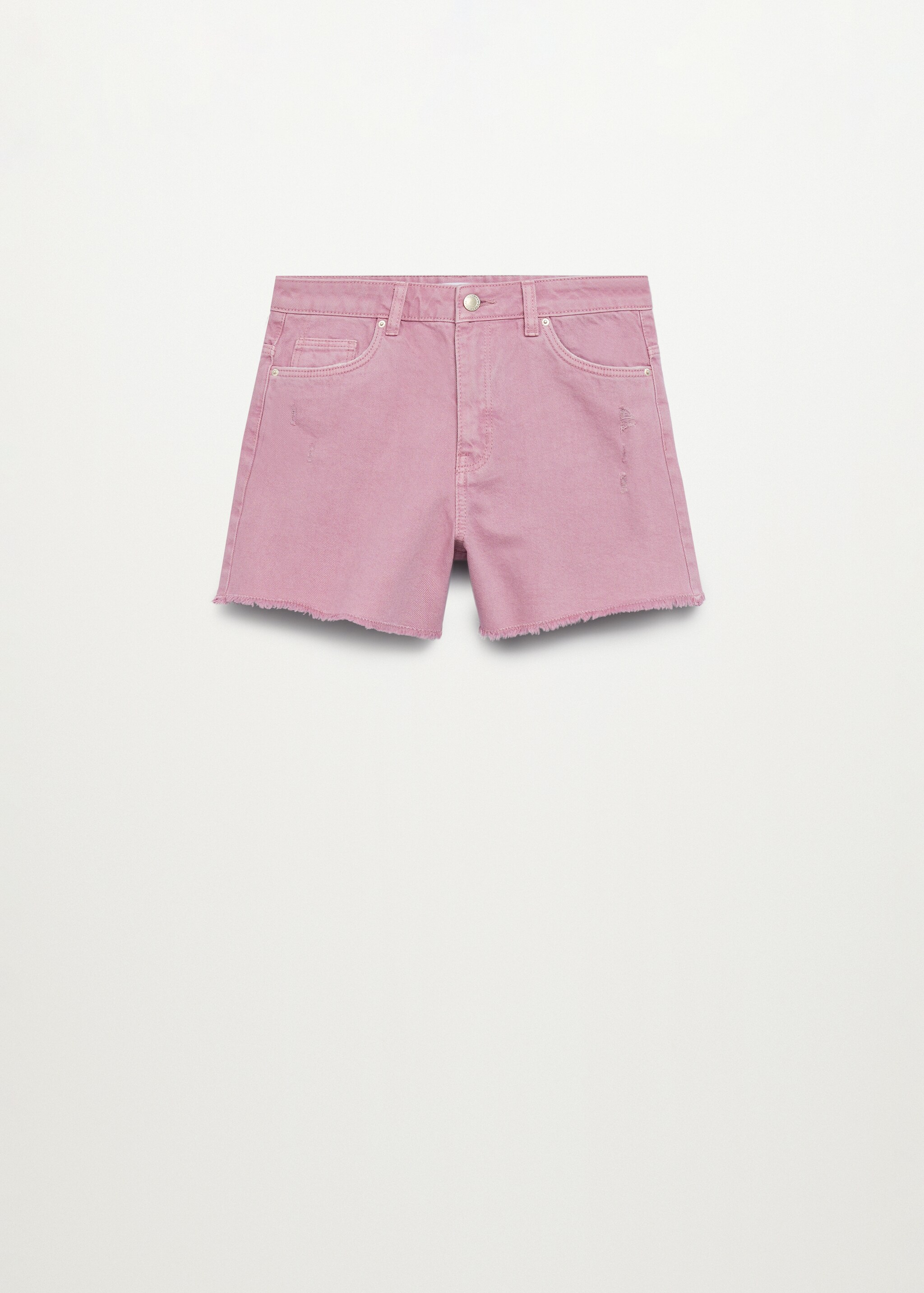 Short denim bajo deshilachado - Artículo sin modelo