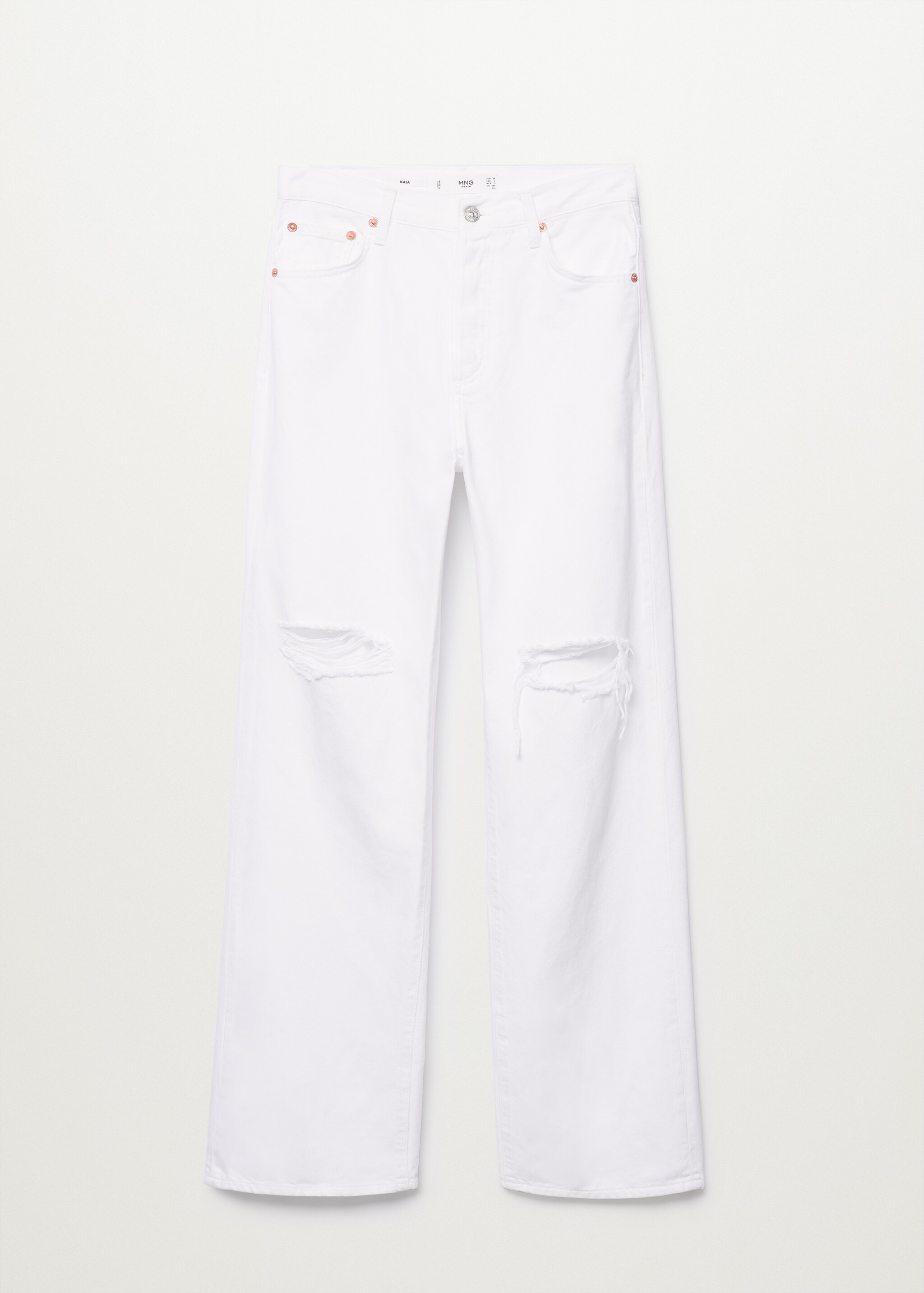 High waist straight jeans - Article without model