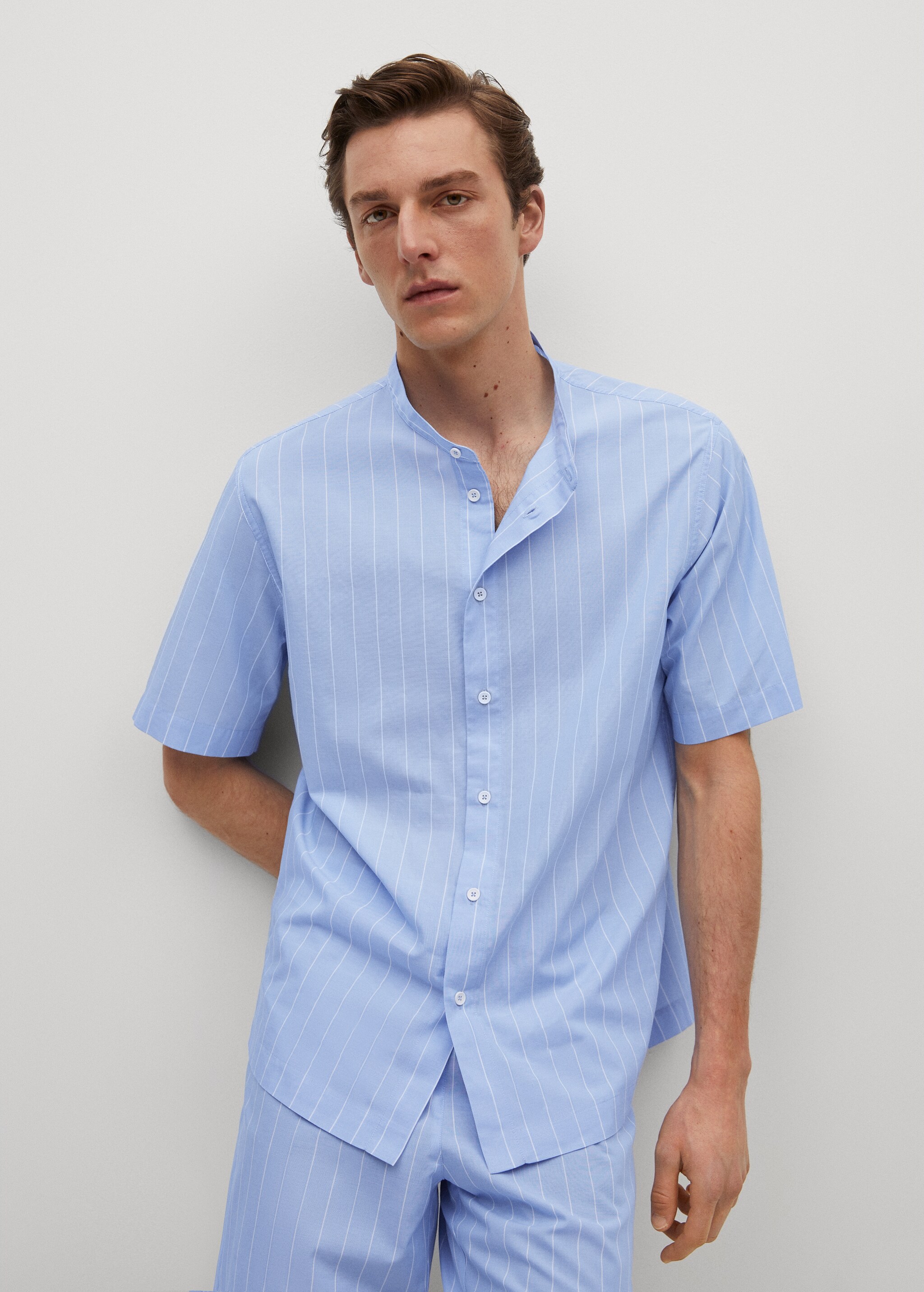 Chemise pyjama rayures - Plan moyen