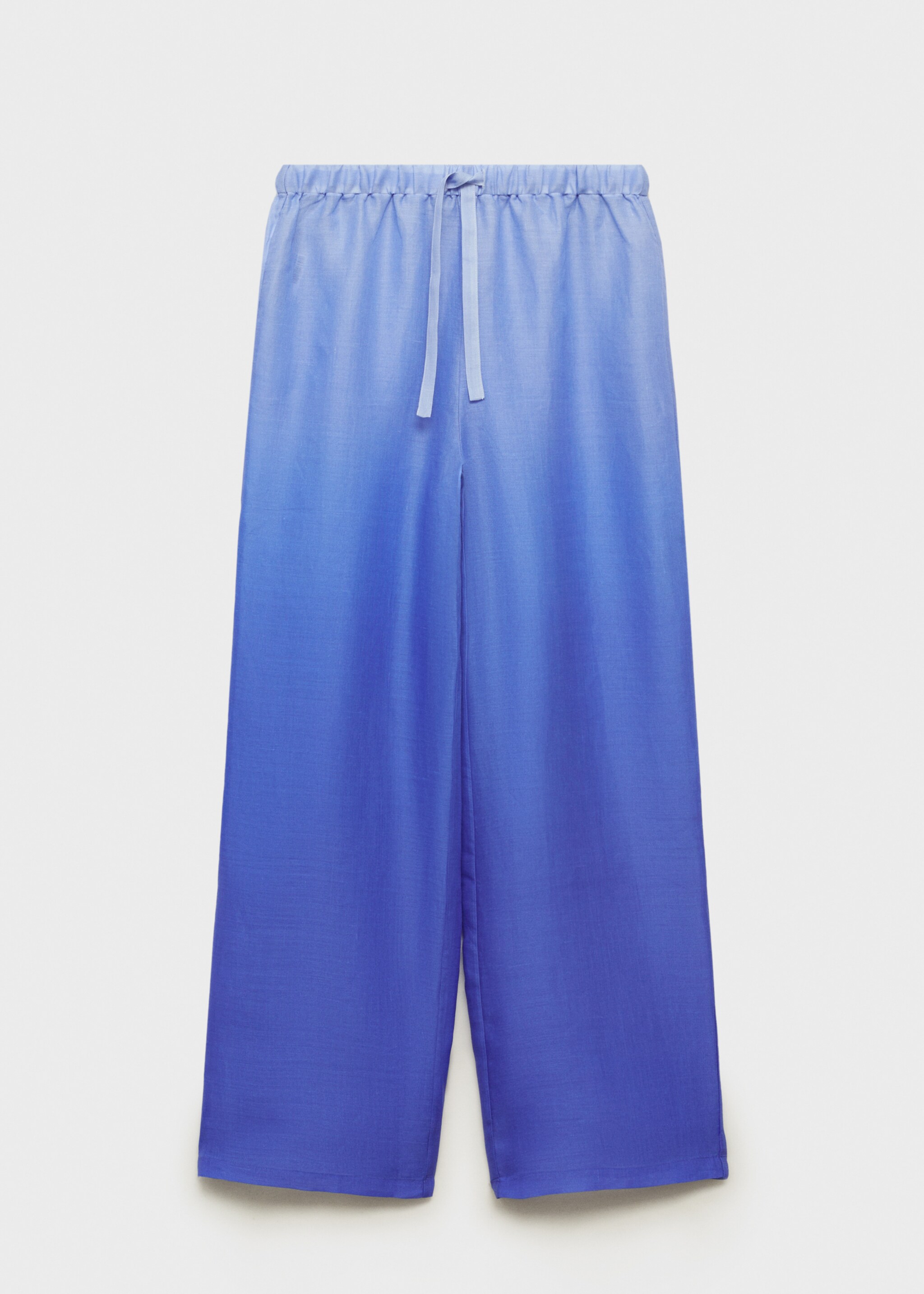 Hose aus Ramie mit Farbverlauf-Effekt - Artikel ohne Model, Blau. Ref: 87047170-00.