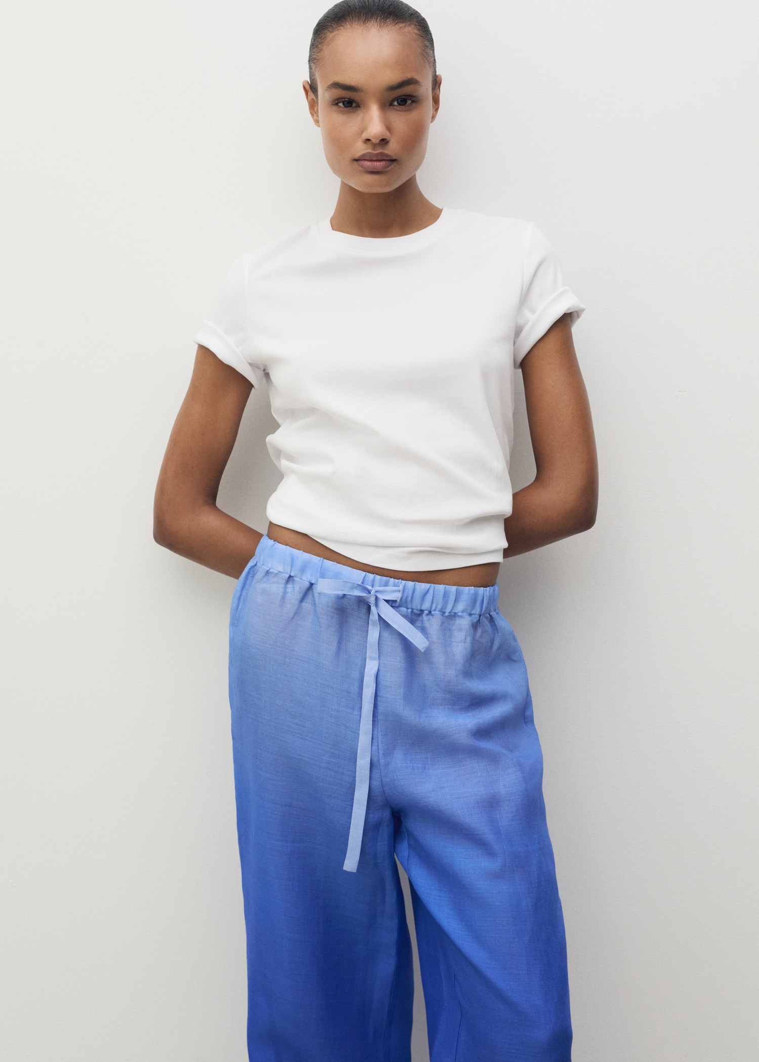 Hose aus Ramie mit Farbverlauf-Effekt - Detail des Artikels 1