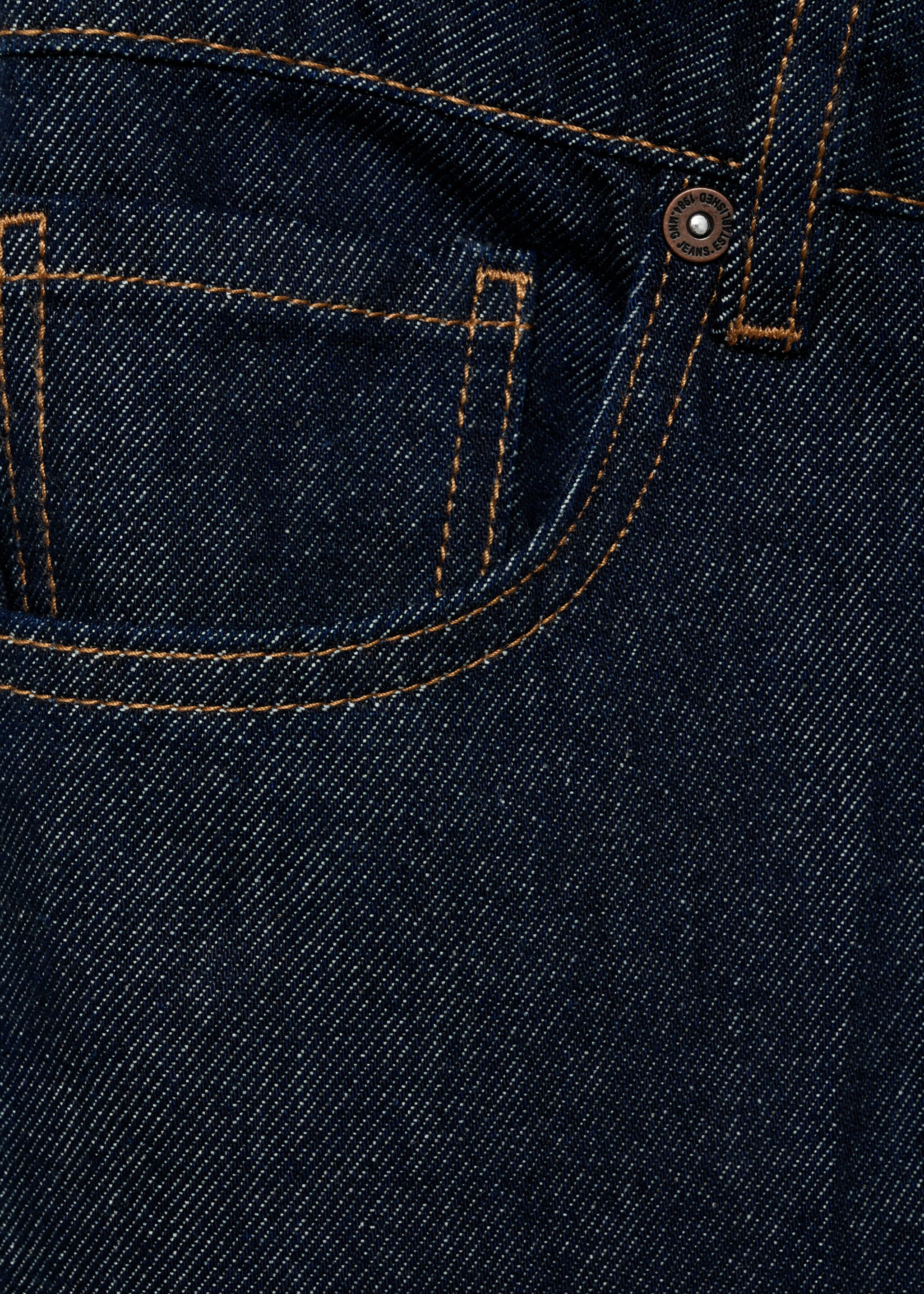 High-waisted denim bermuda jorts - Details of the article 0, Open Blue. Ref: 87047177-00.