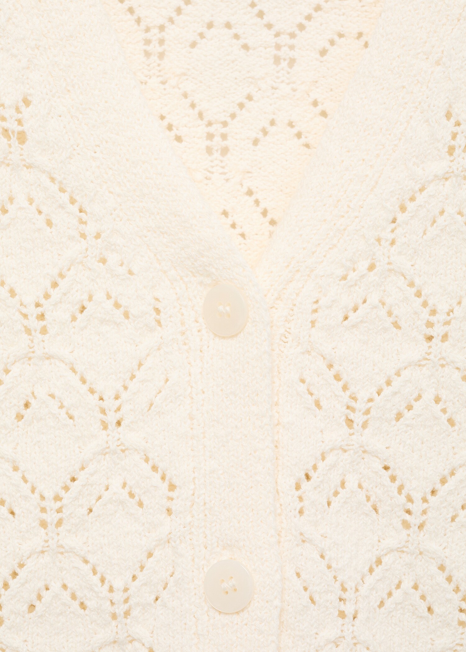 Openwork detail knit cardigan - Details of the article 8