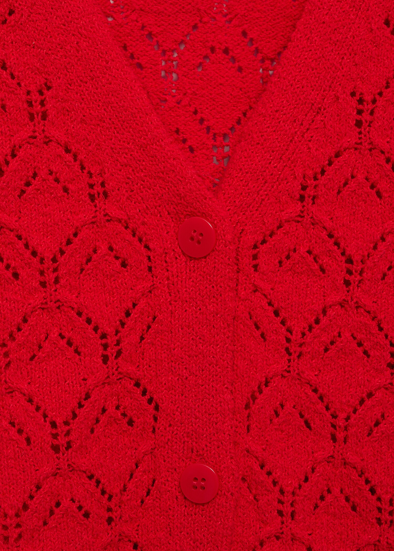 Openwork detail knit cardigan - Details of the article 8